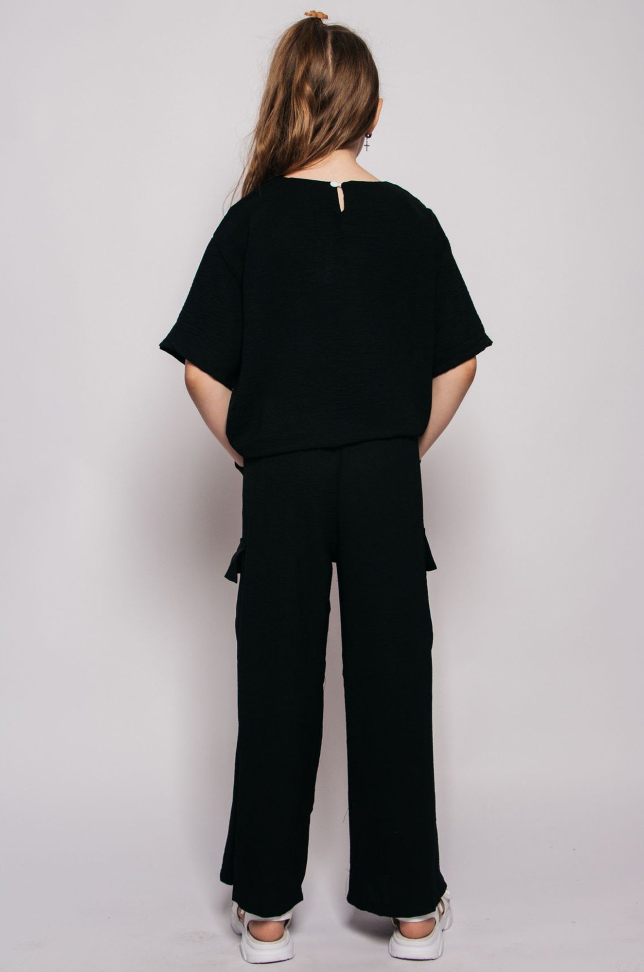 Костюм с брюками карго из ткани жатка Be Friends