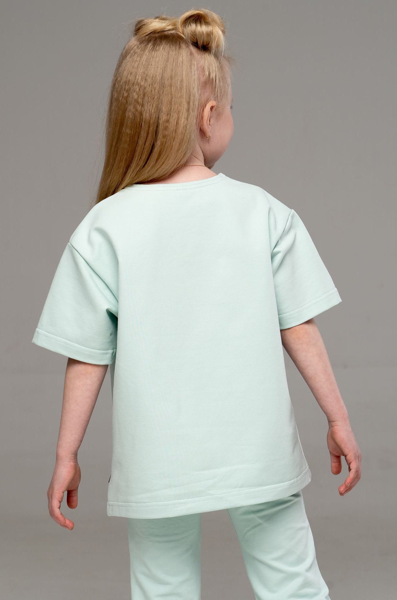 Костюм оверсайз из футера для девочки Looklie