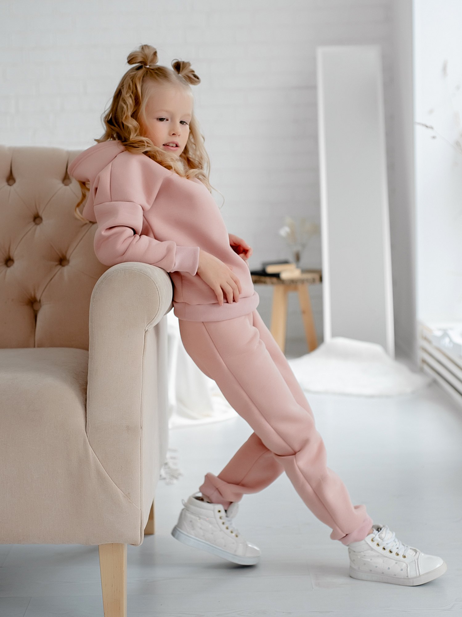 Теплые детские брюки из футера с начесом Looklie