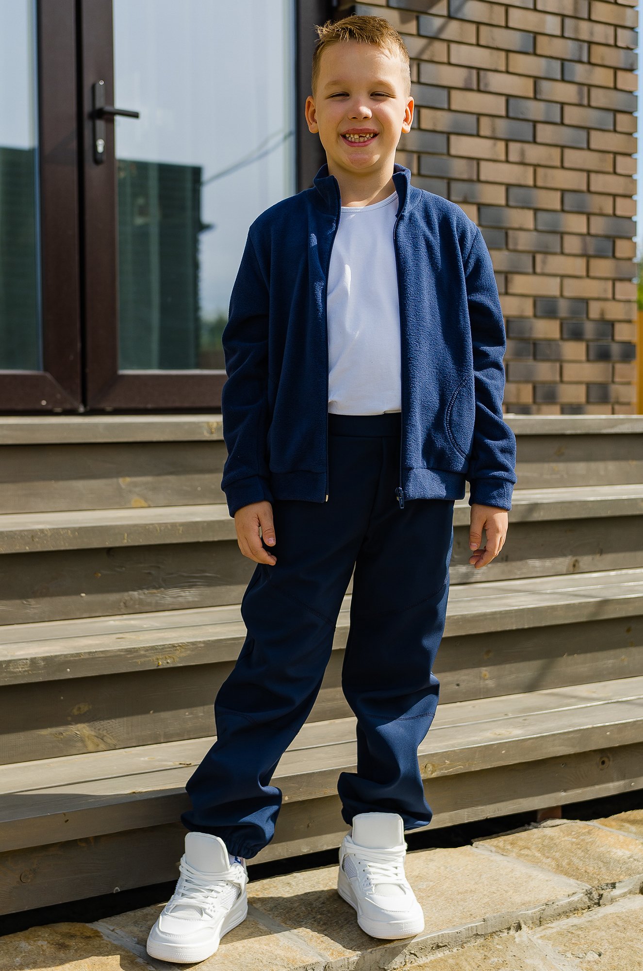 Теплые детские брюки из мембраны с флисом Looklie