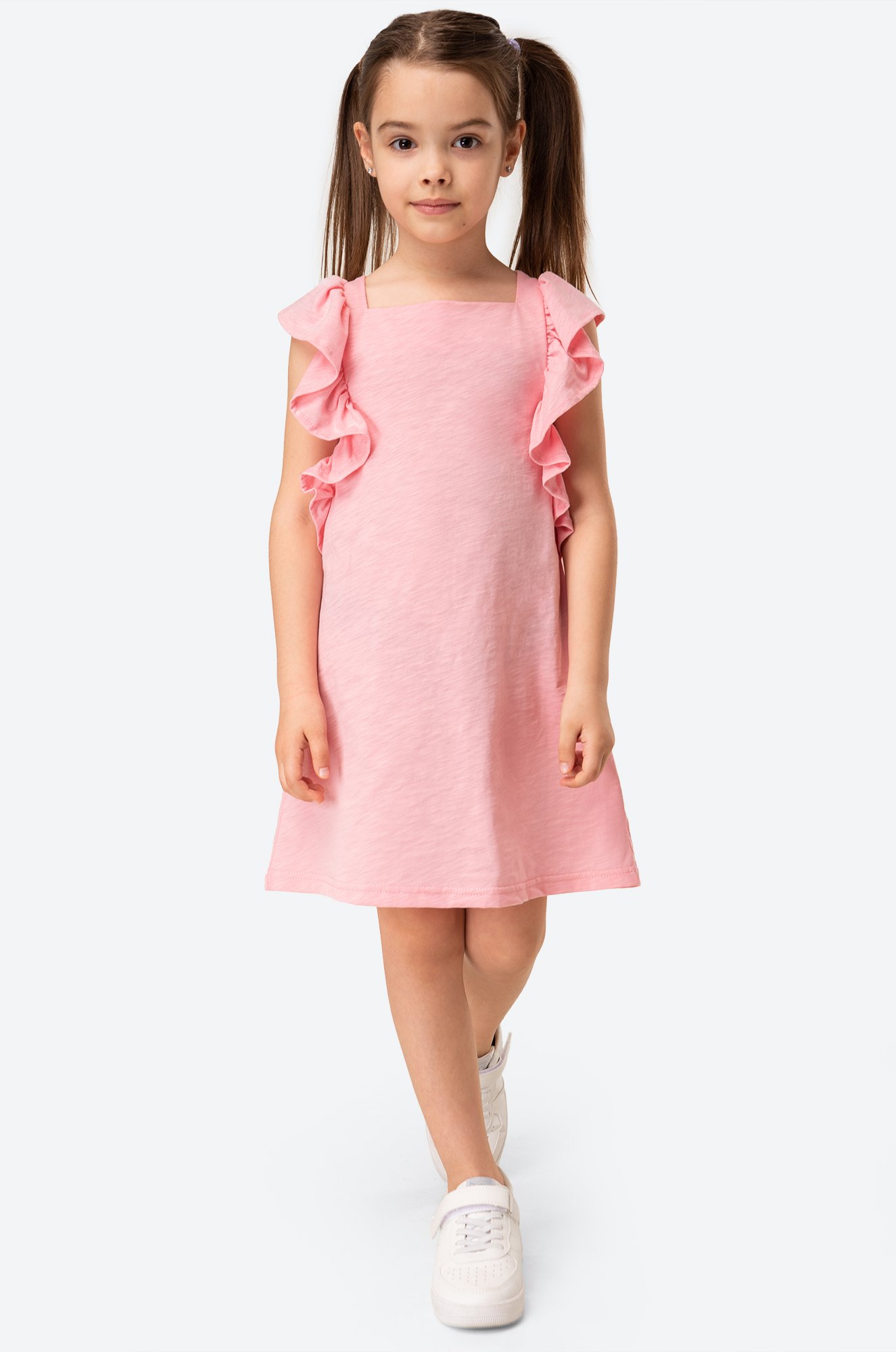 Летнее хлопковое платье для девочки Luneva