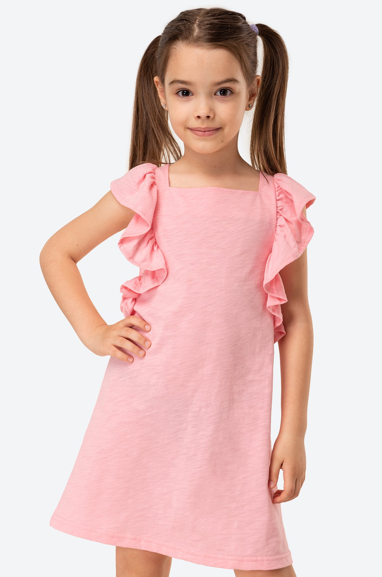 Летнее хлопковое платье для девочки Luneva
