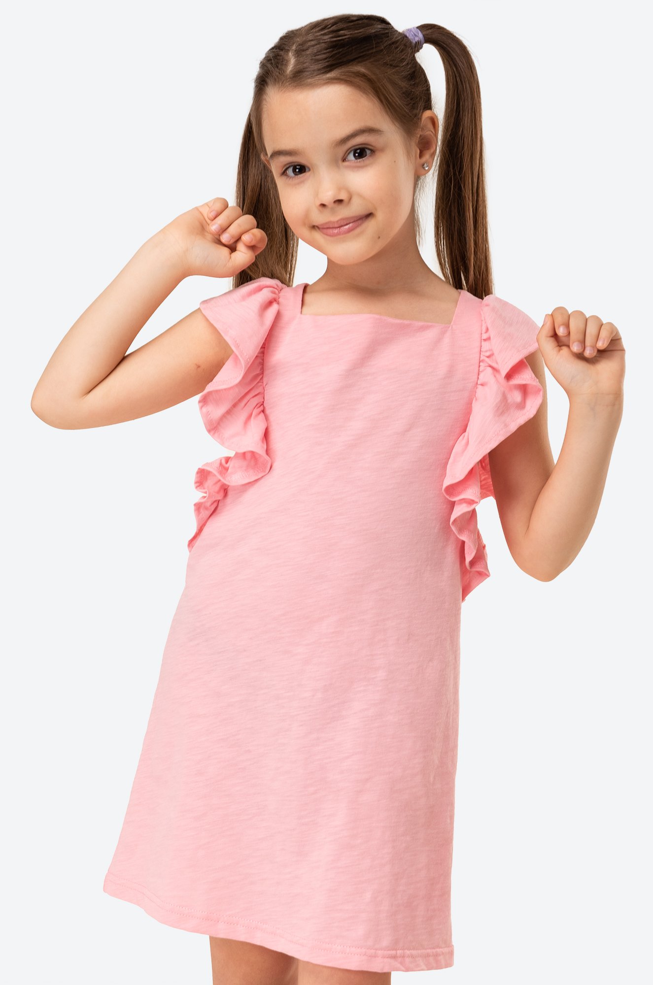 Летнее хлопковое платье для девочки Luneva