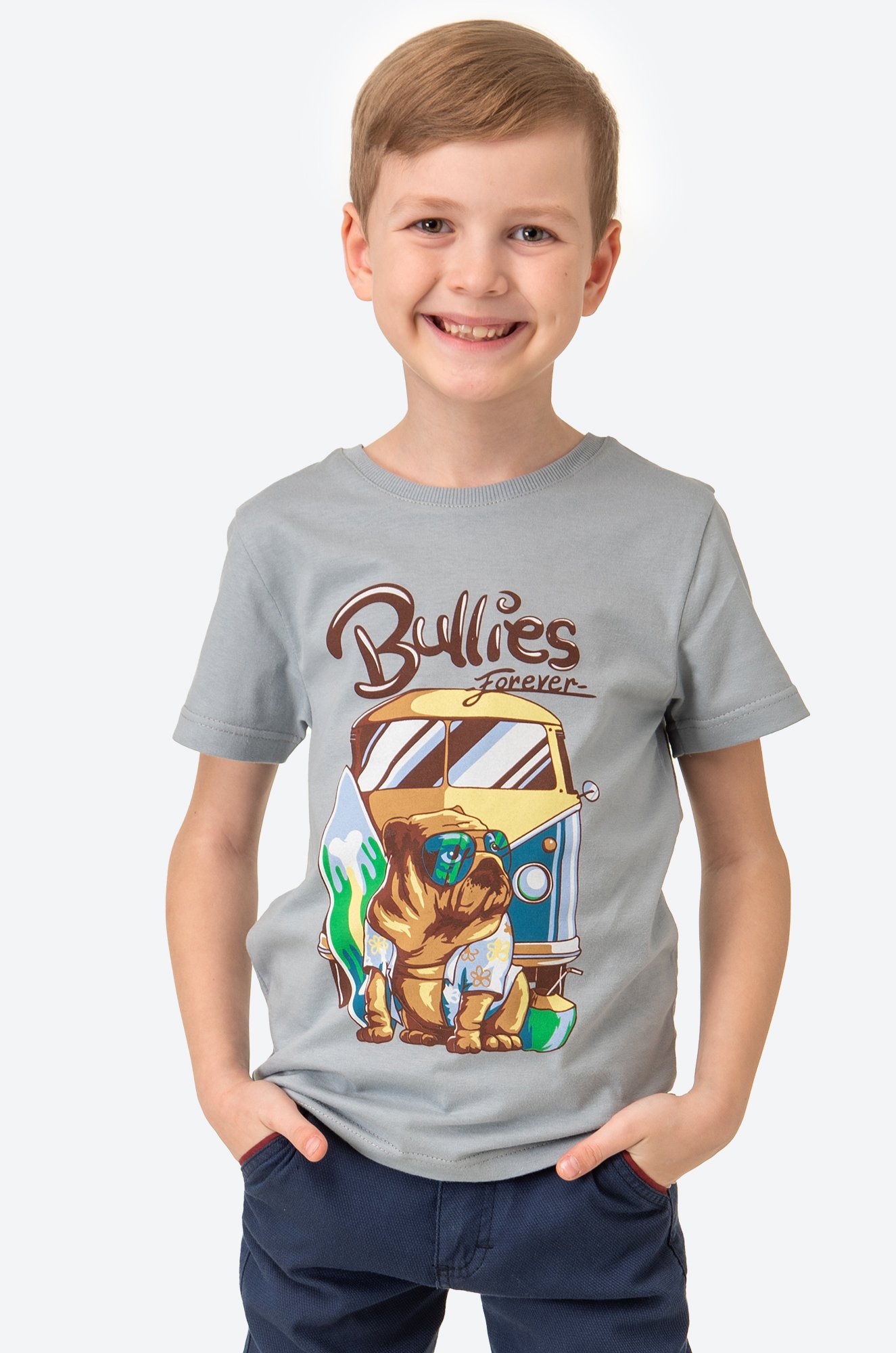 Хлопковая футболка для мальчика Luneva