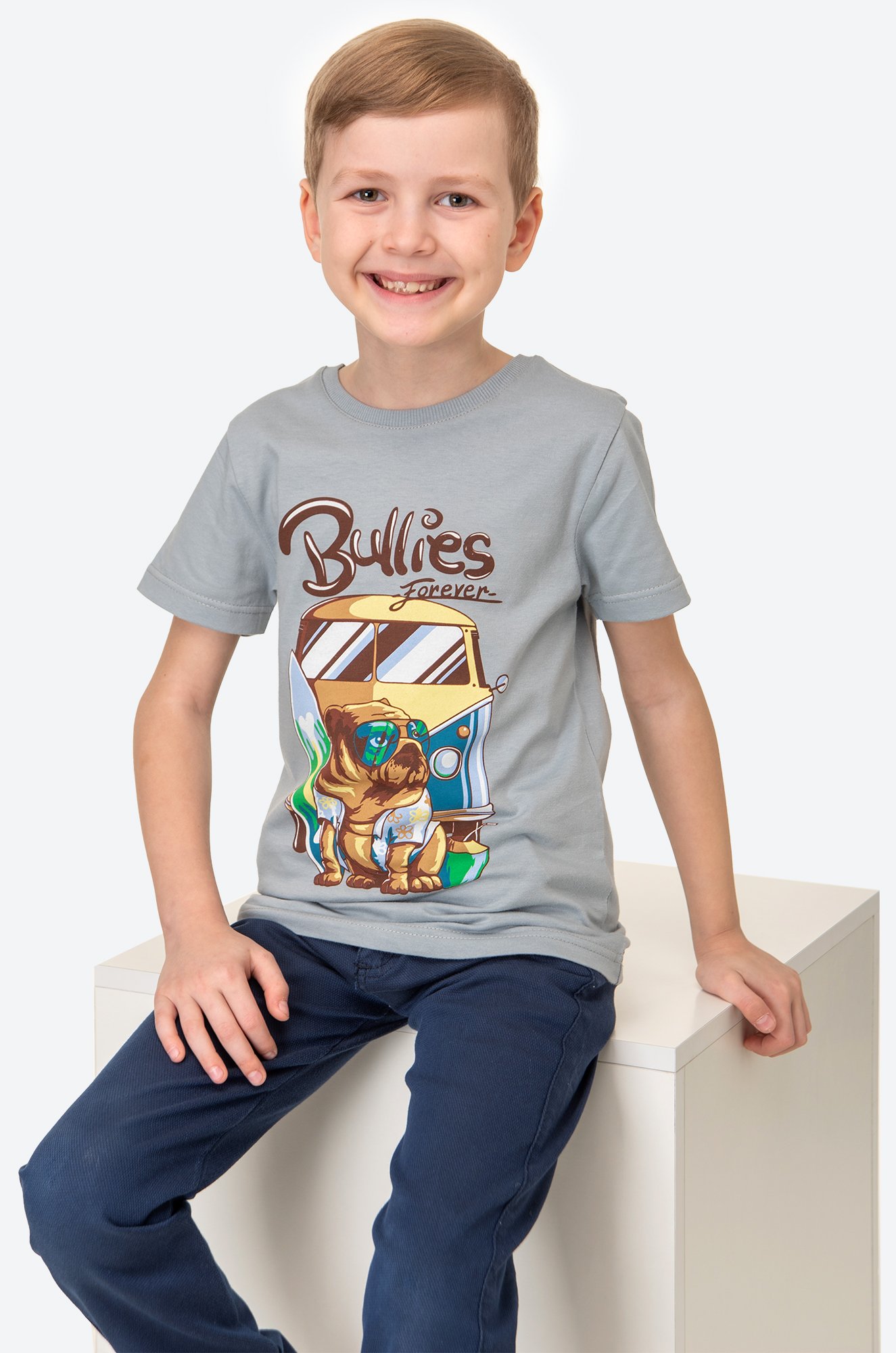 Хлопковая футболка для мальчика Luneva