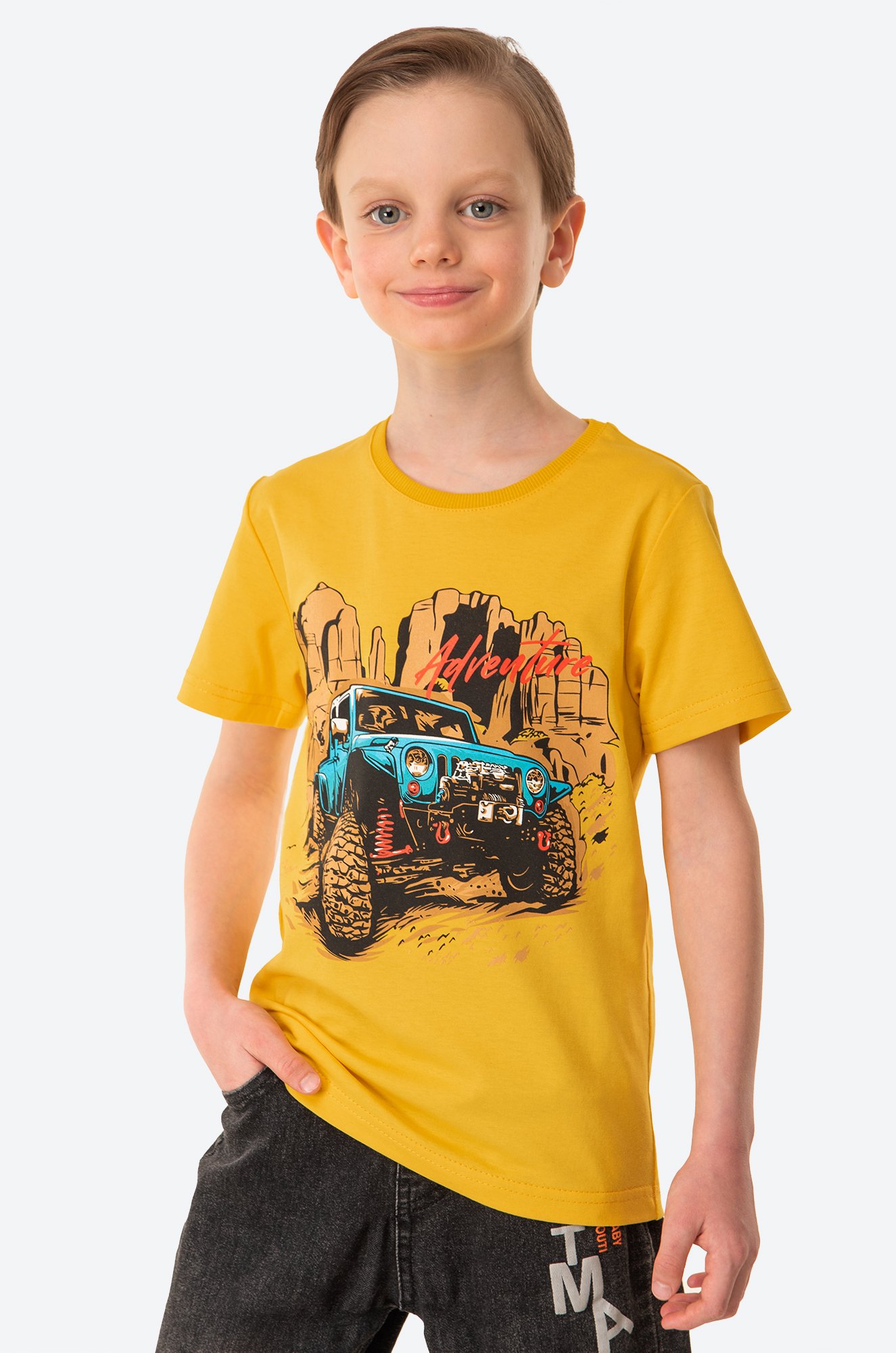 Хлопковая футболка для мальчика Luneva