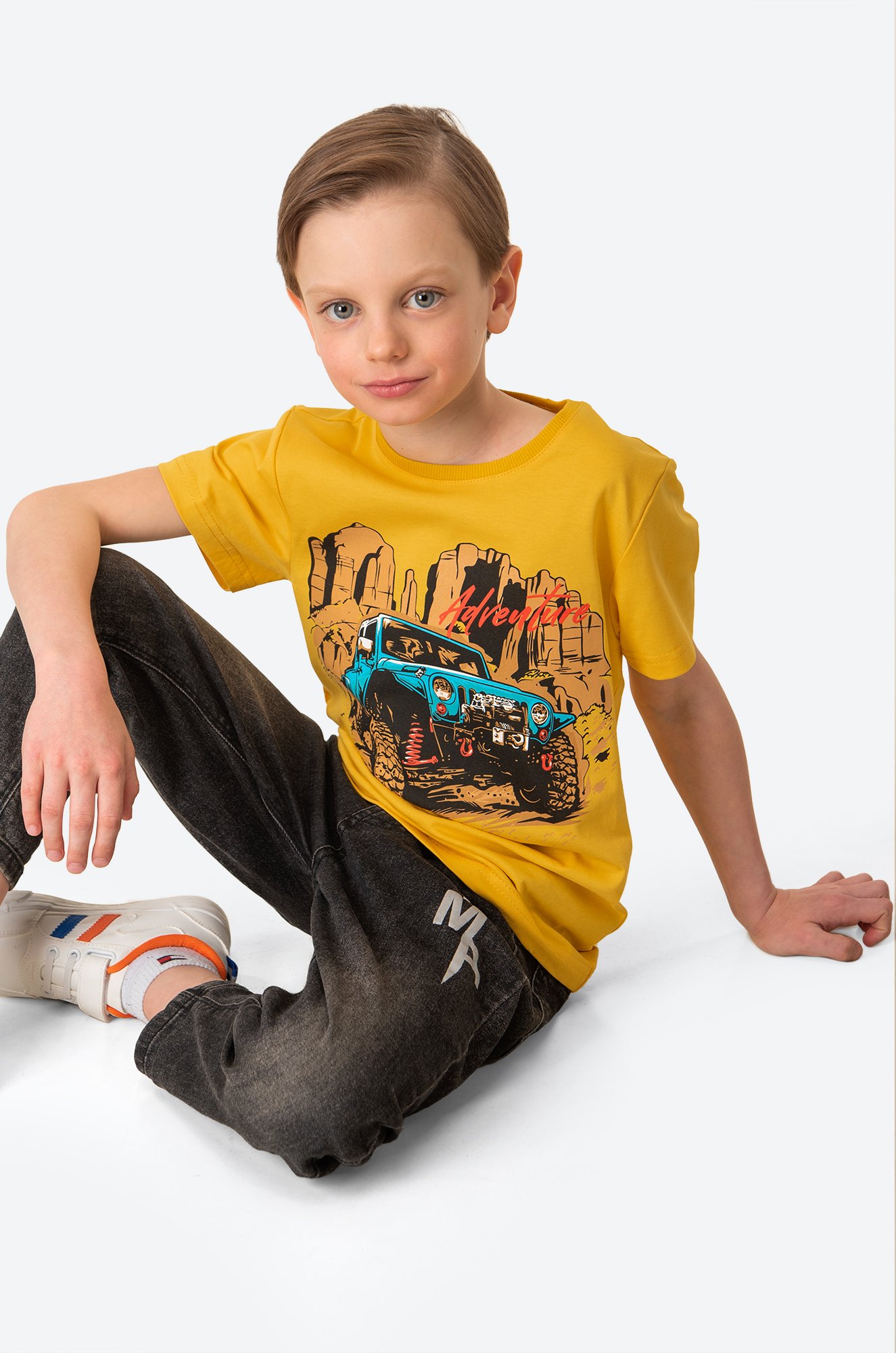 Хлопковая футболка для мальчика Luneva