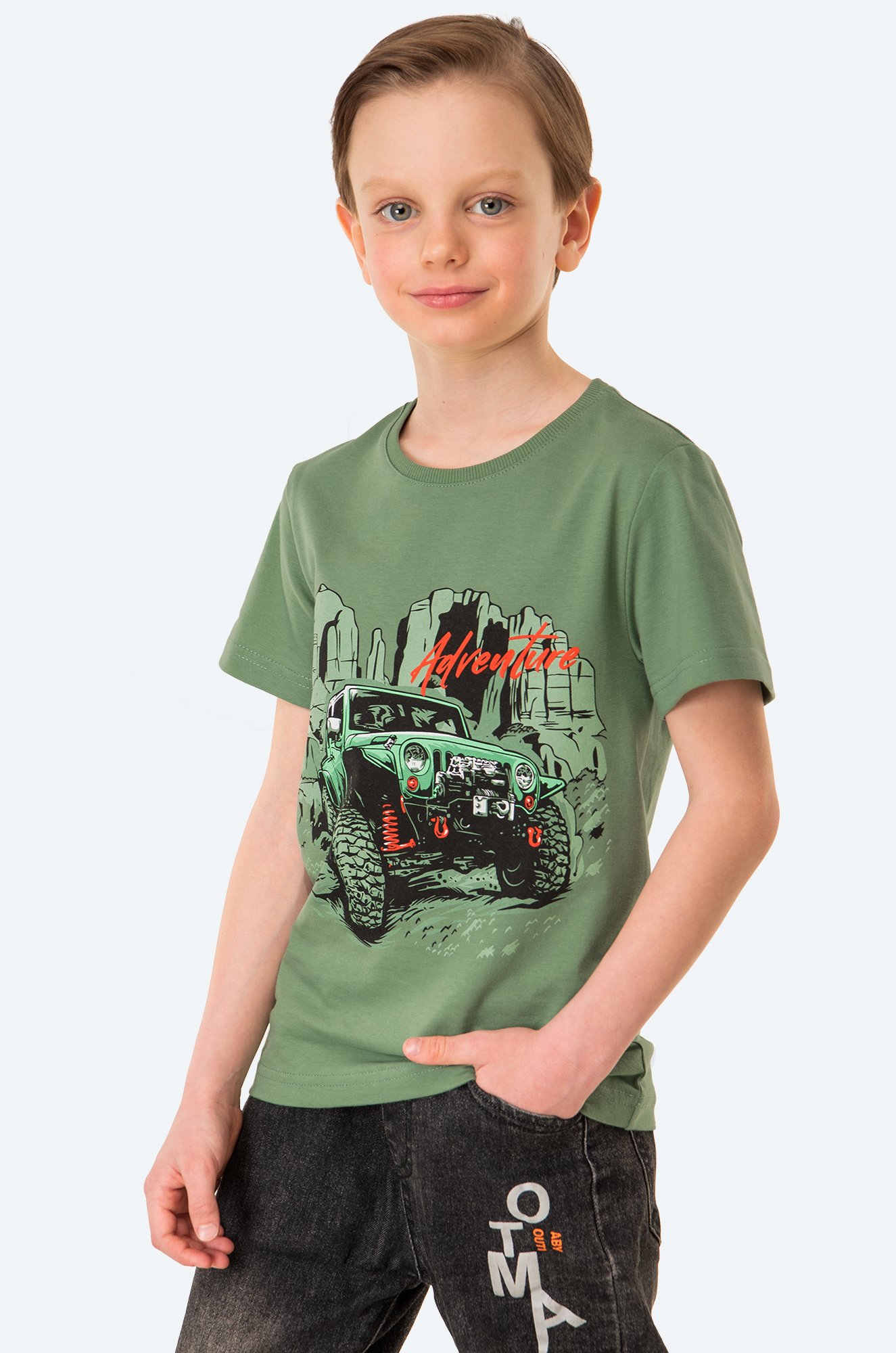 Хлопковая футболка для мальчика Luneva