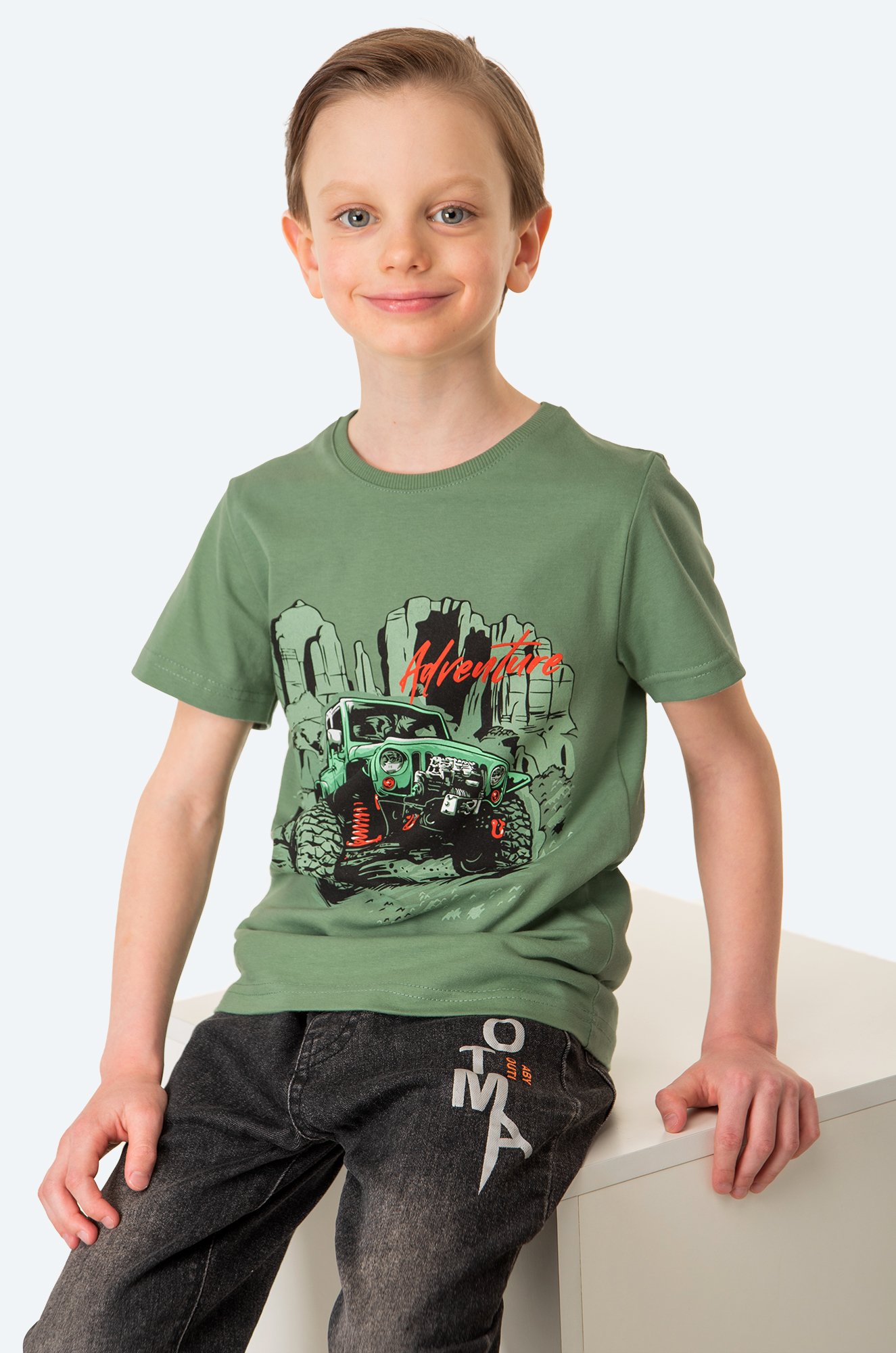 Хлопковая футболка для мальчика Luneva