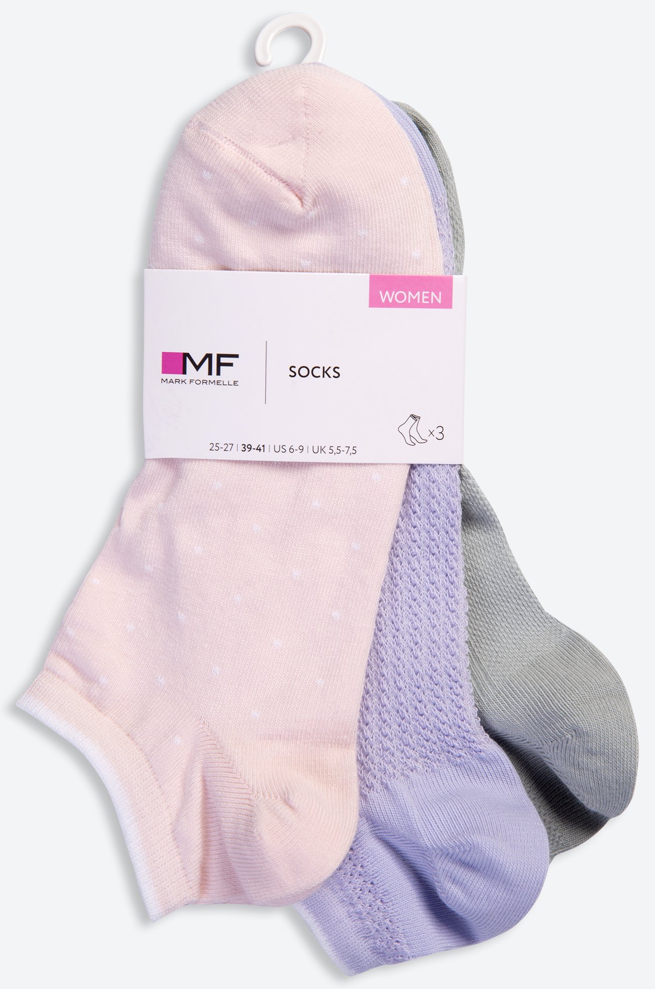 Женские укороченные носки 3 пары Mark Formelle