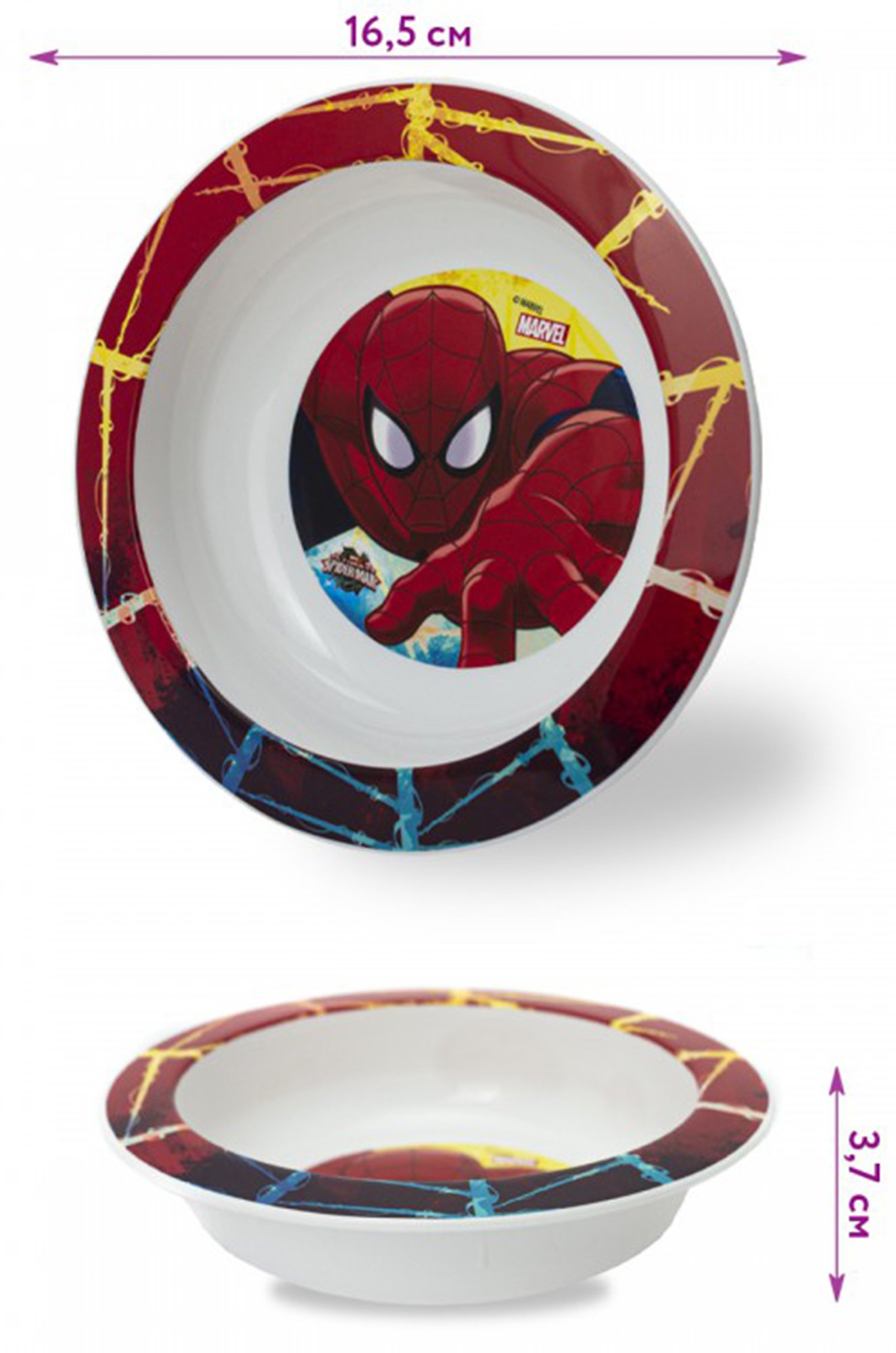Детская тарелка Человек Паук Человек Паук