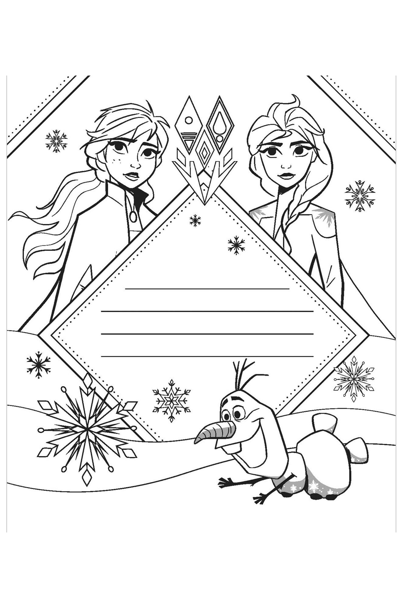 Открытки-раскраски с наклейками 13 стр. Холодное сердце