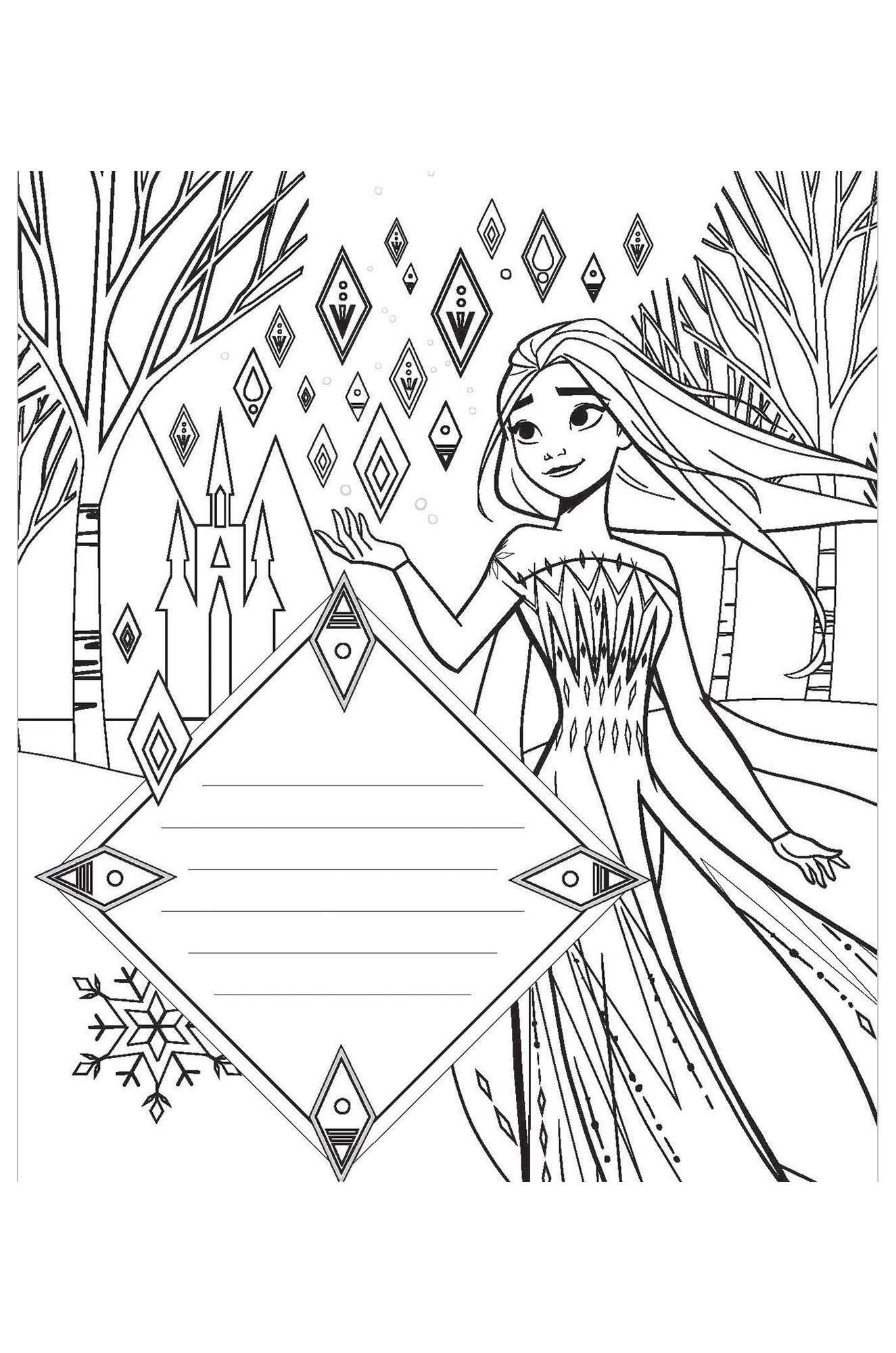 Открытки-раскраски с наклейками 13 стр. Холодное сердце