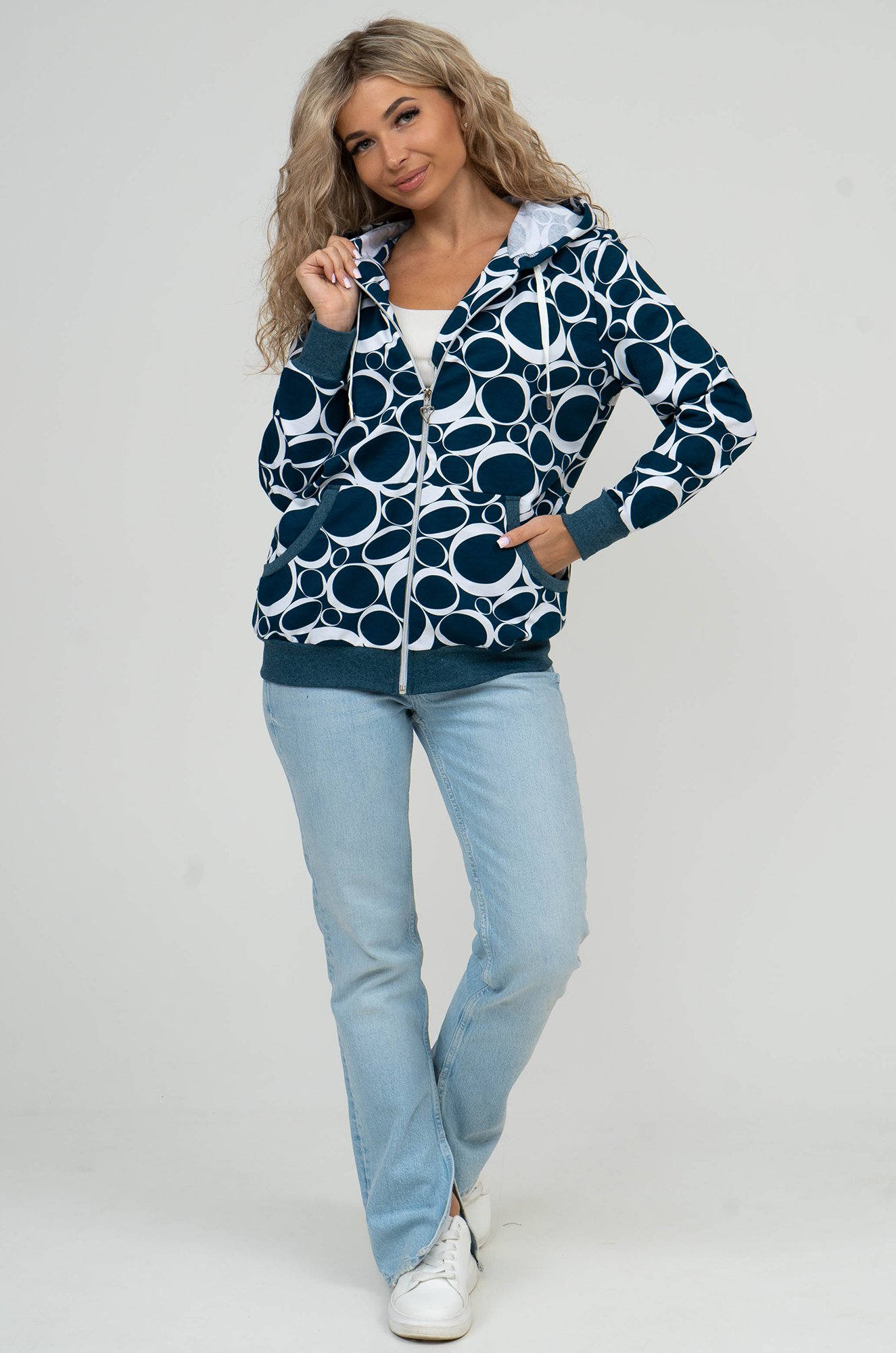 Женская толстовка из футера двунитки NSD стиль