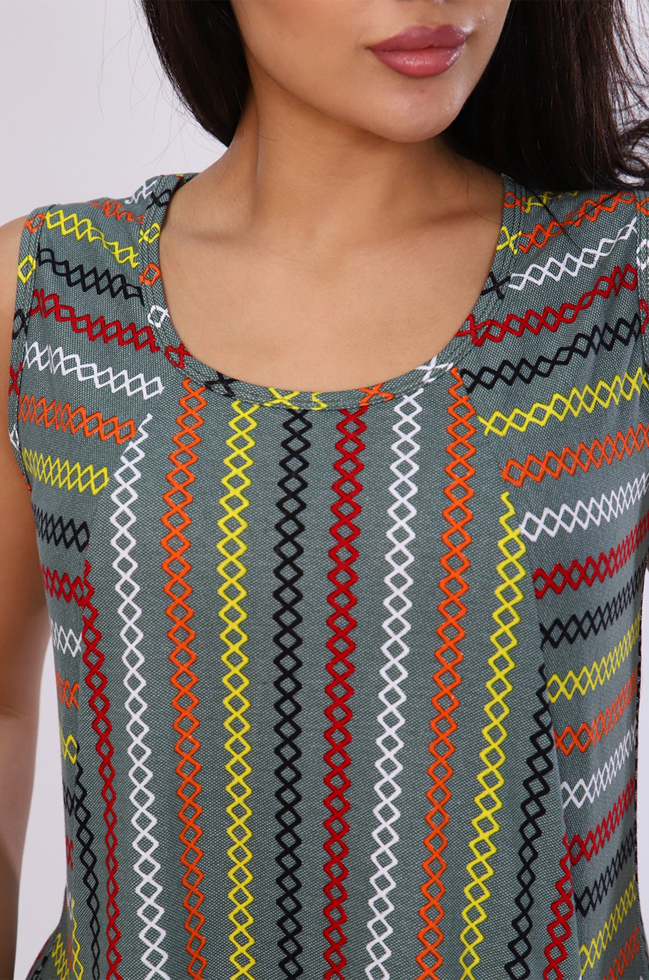 Женское летнее хлопковое платье больших размеров Натали