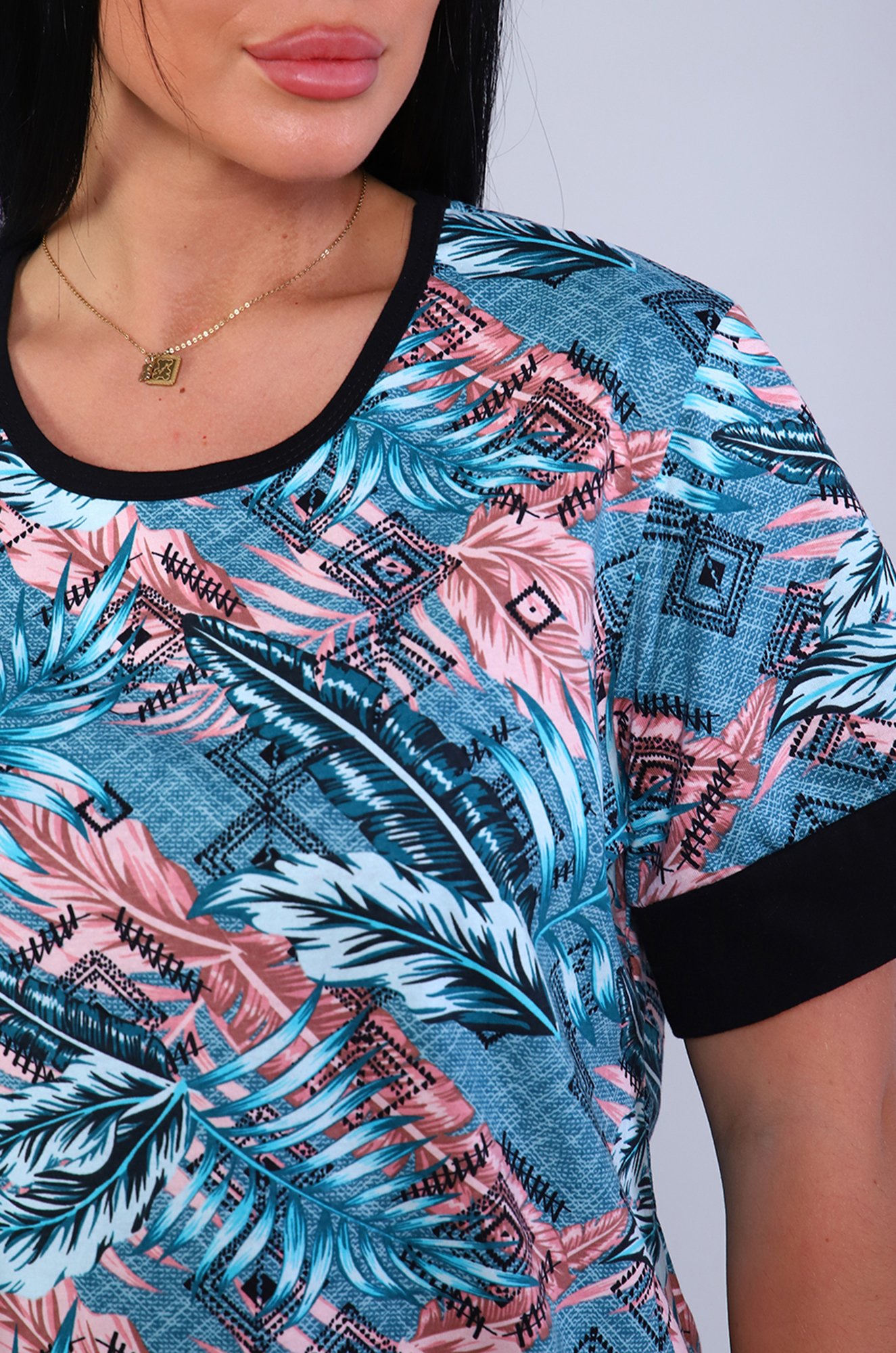 Женский хлопковый костюм больших размеров Натали