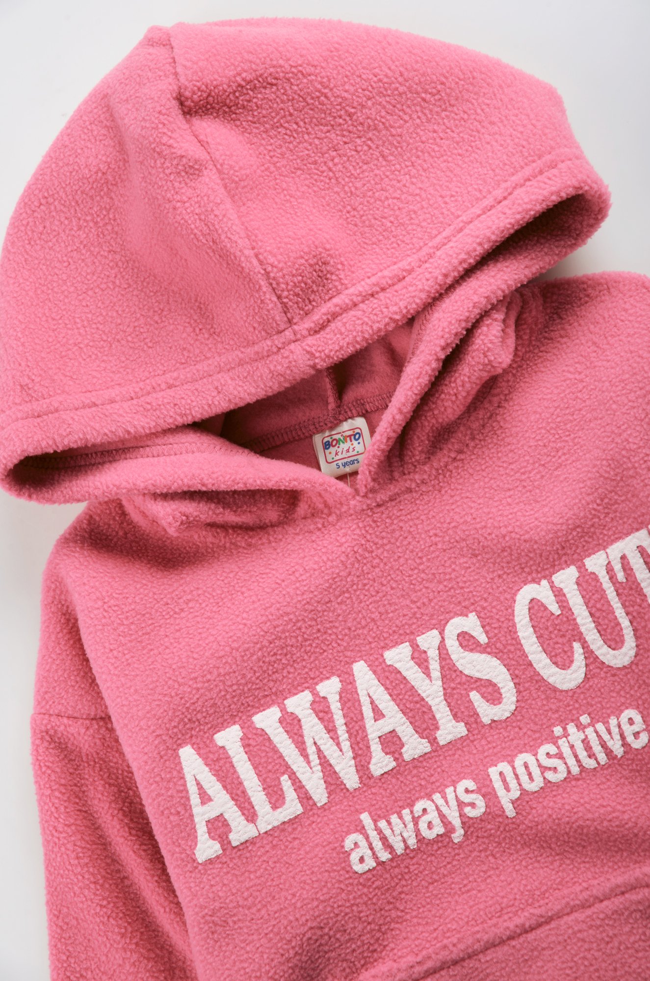 Флисовое худи для девочки Bonito