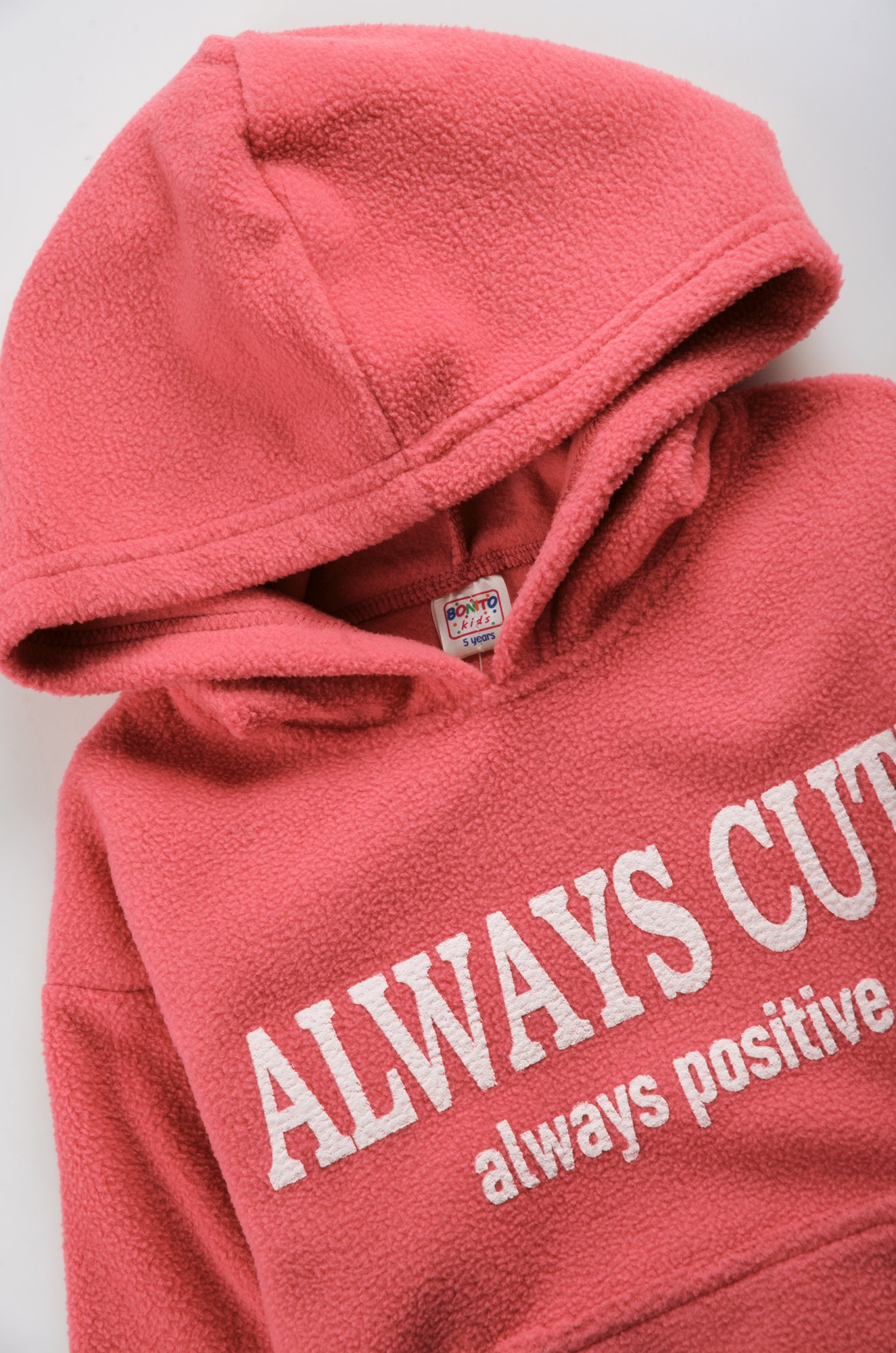Флисовое худи для девочки Bonito