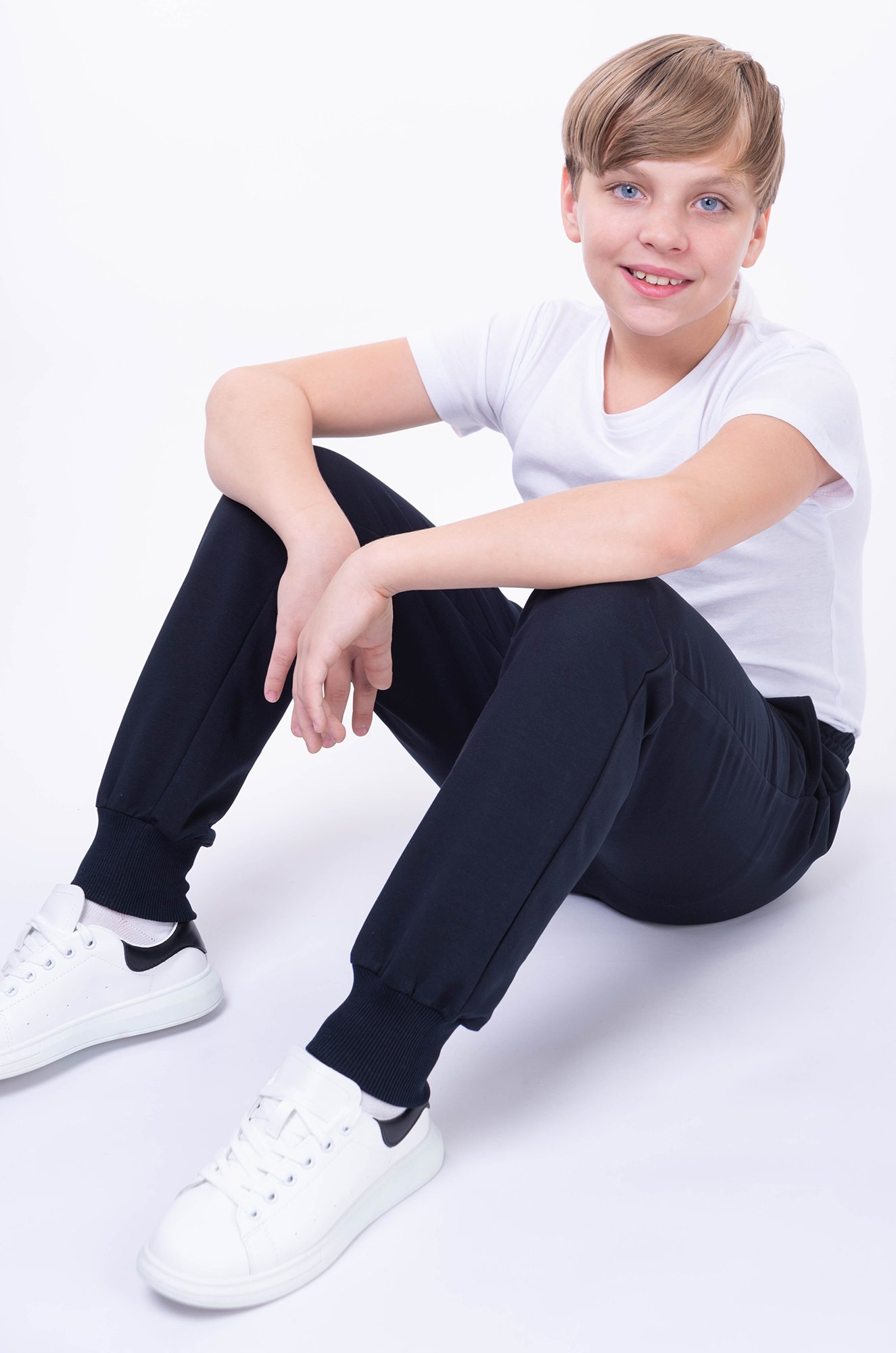 Брюки из футера двухнитки для мальчика Bonito