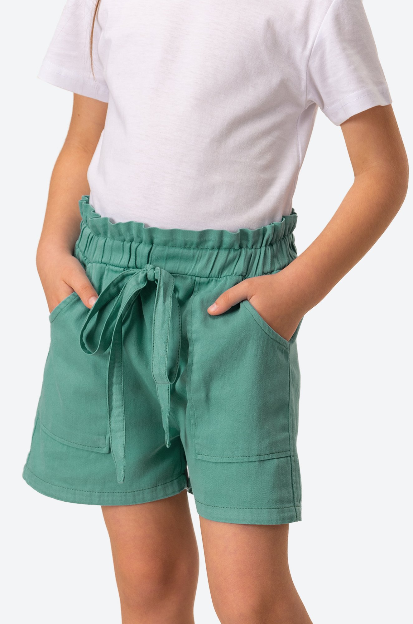 Хлопковые шорты из сатина для девочки Bonito