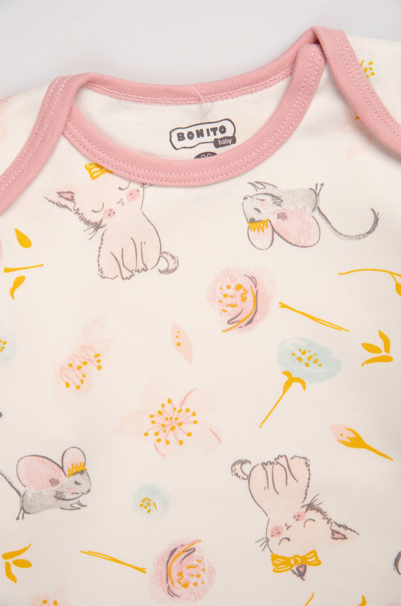 Хлопковое детское боди из интерлока Bonito