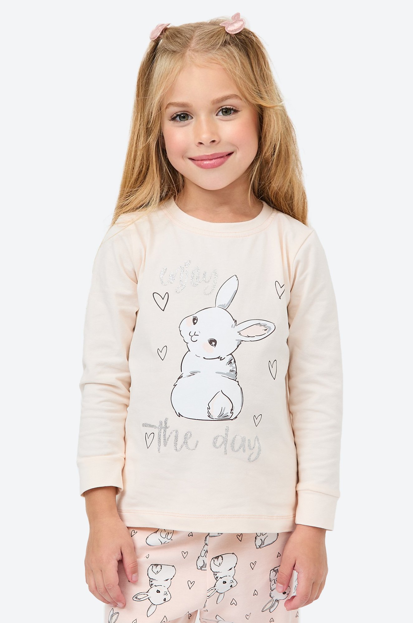 Хлопковая пижама для девочки Bonito