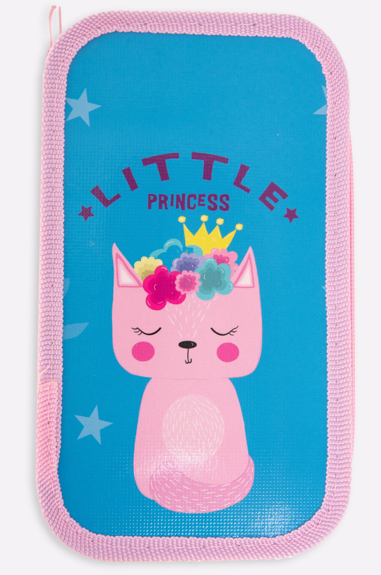 Пенал для девочки двухсекционный на молнии Пчелка