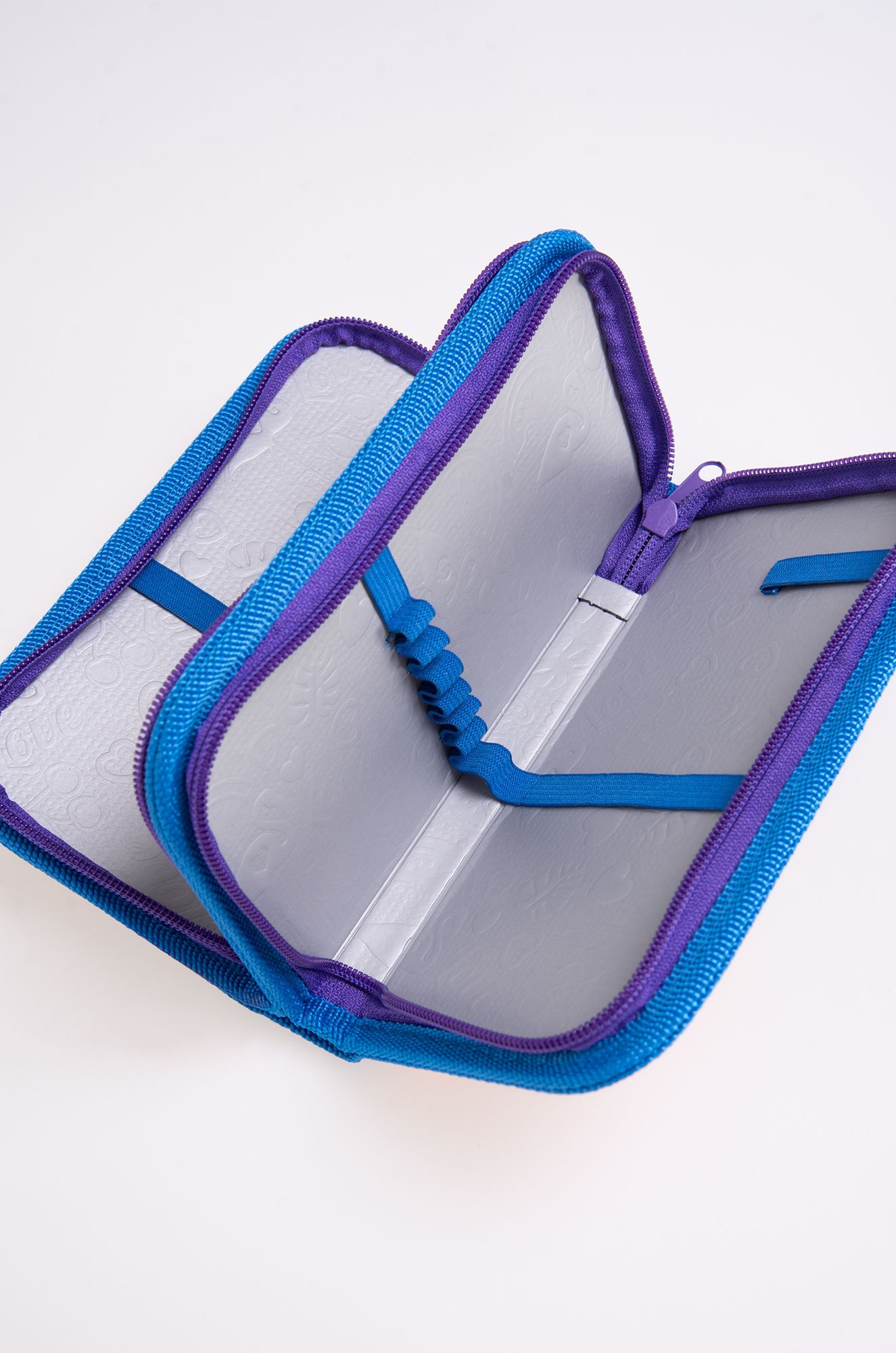 Пенал для девочки двухсекционный на молнии Пчелка