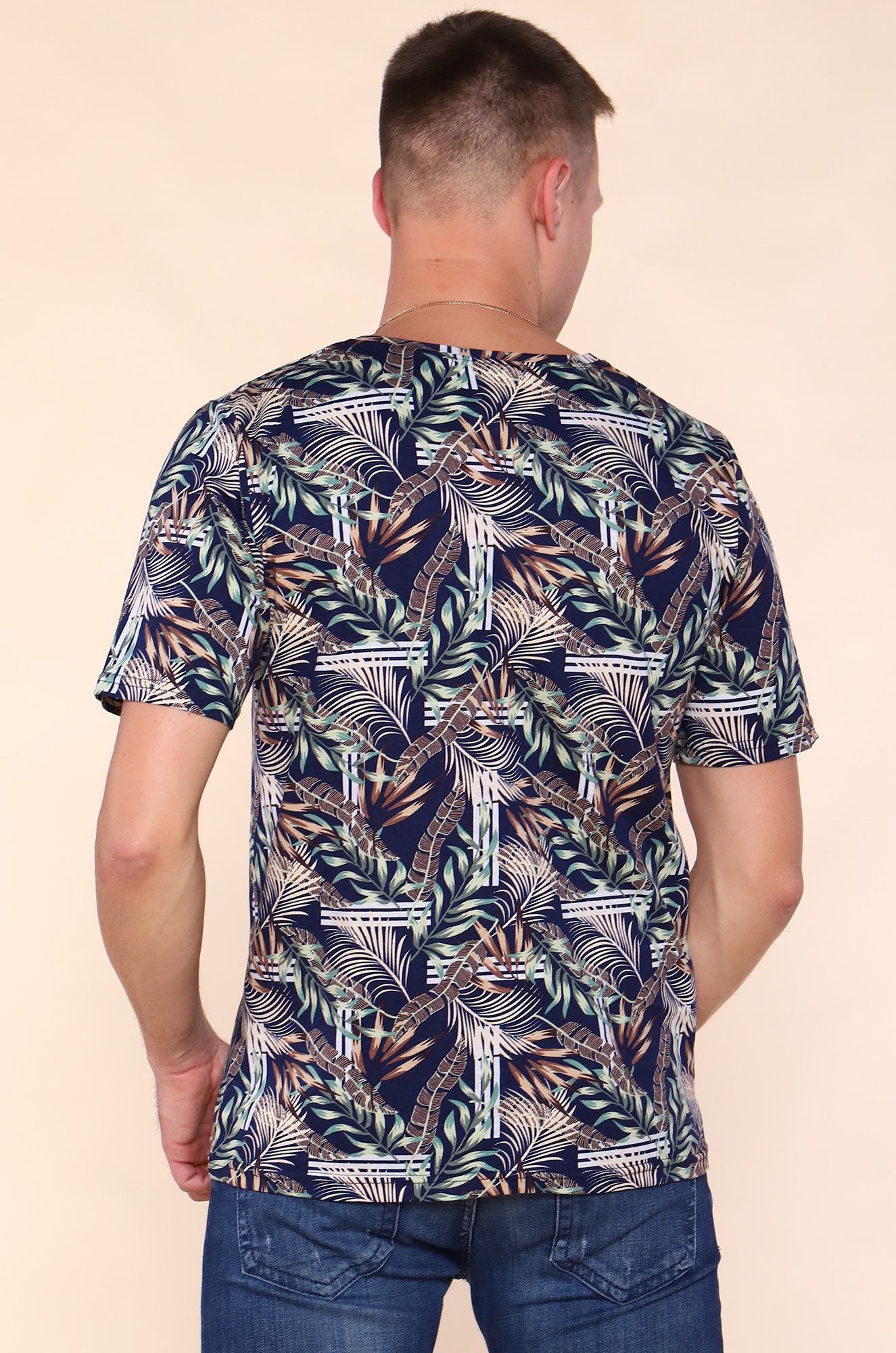 Мужская хлопковая футболка Руся