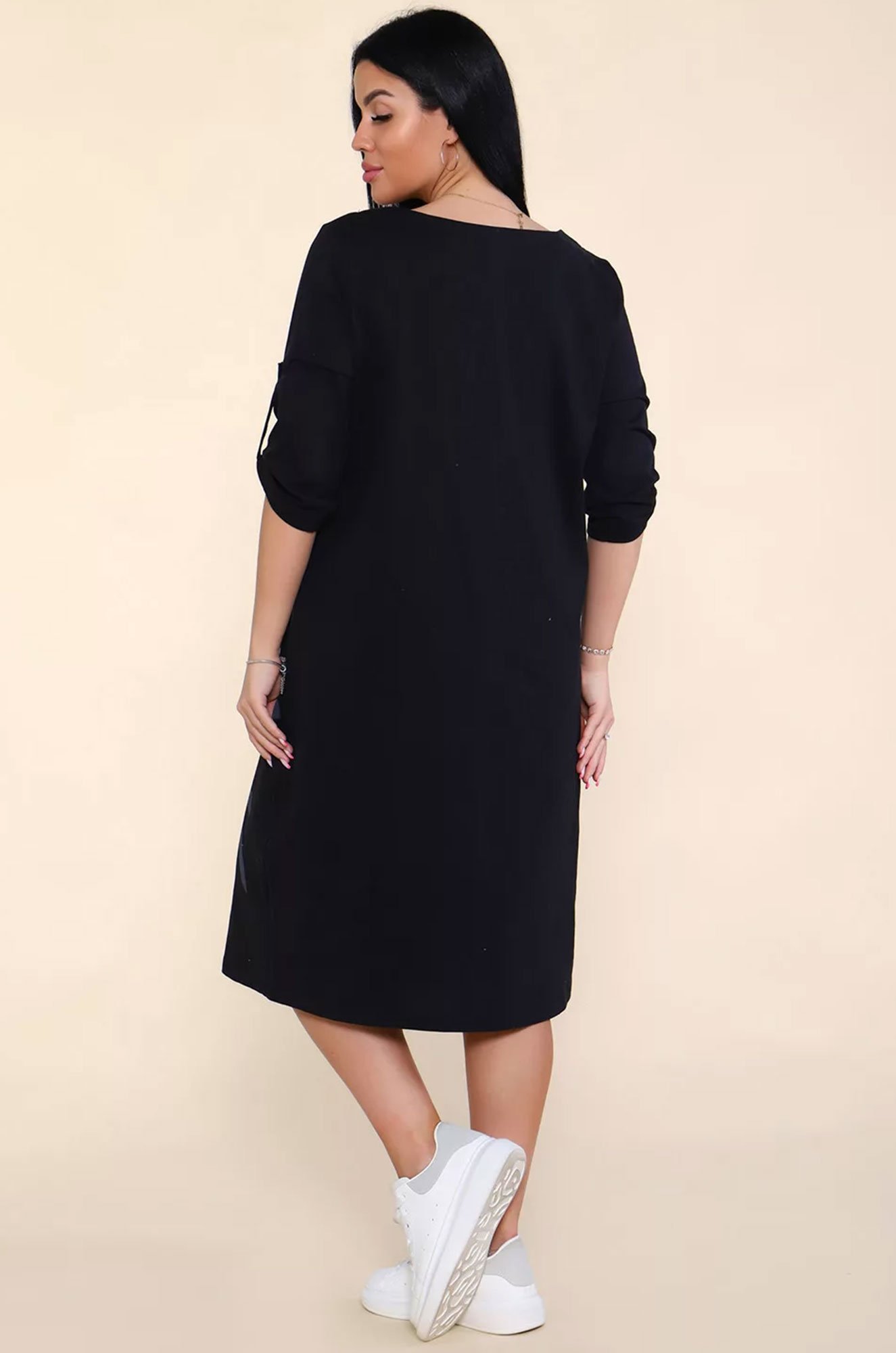 Летнее женское хлопковое платье больших размеров Руся