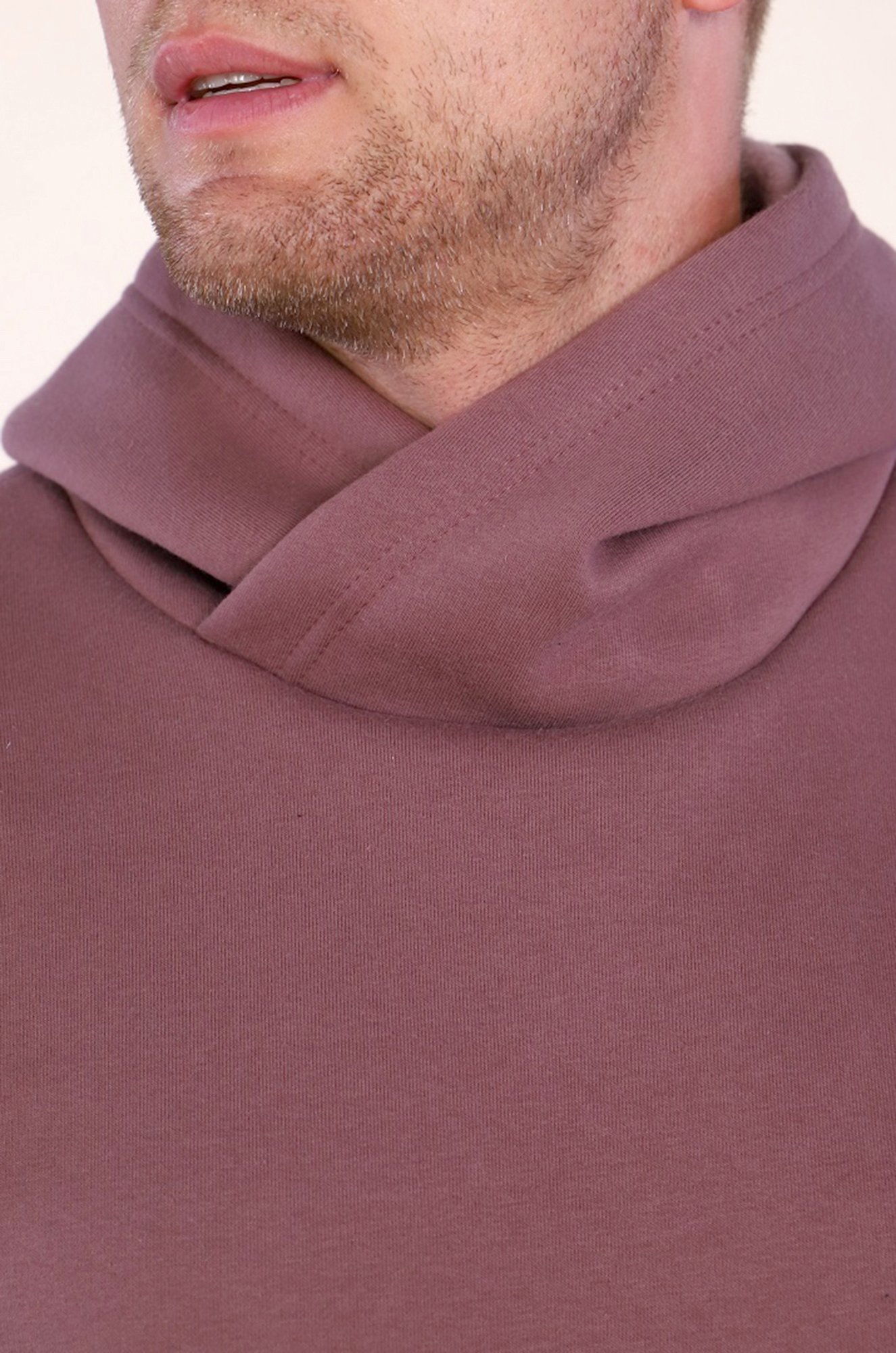 Теплая мужская толстовка из футера трехнитки с начесом Руся