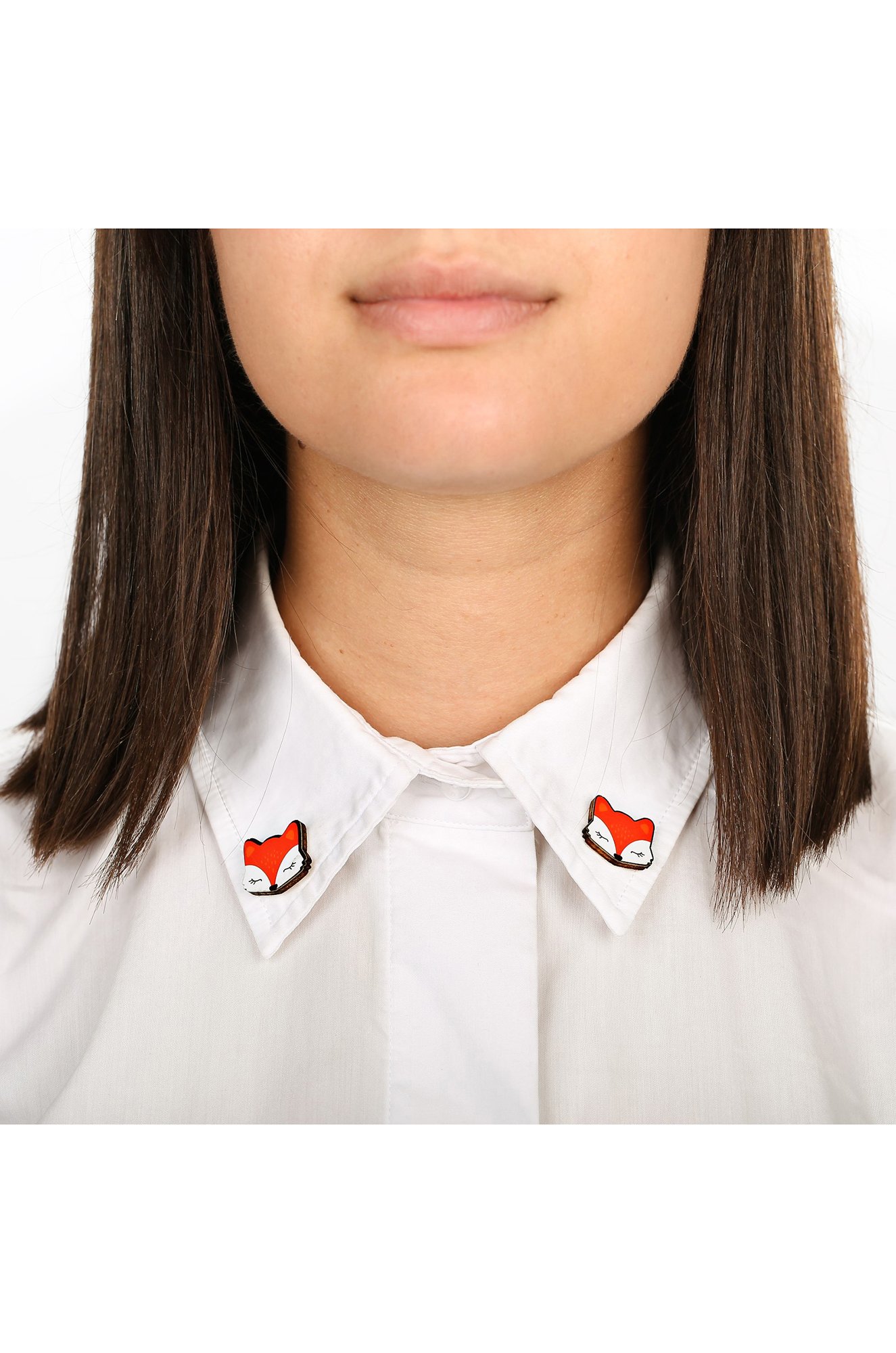 Значки на воротничок деревянные на подложке Micio