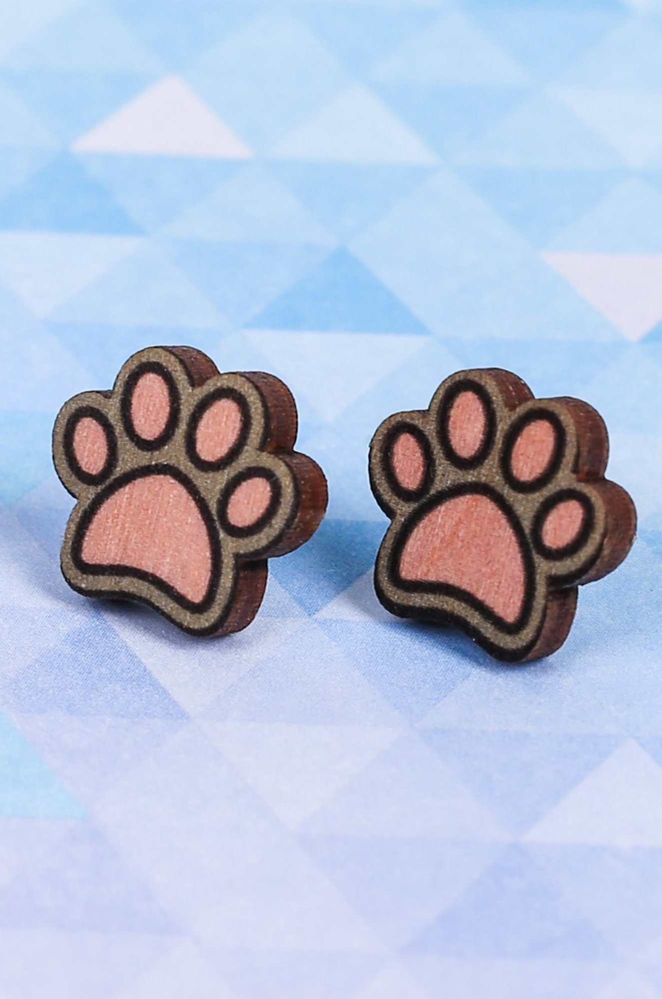 Набор значок и серьги на подложке Micio