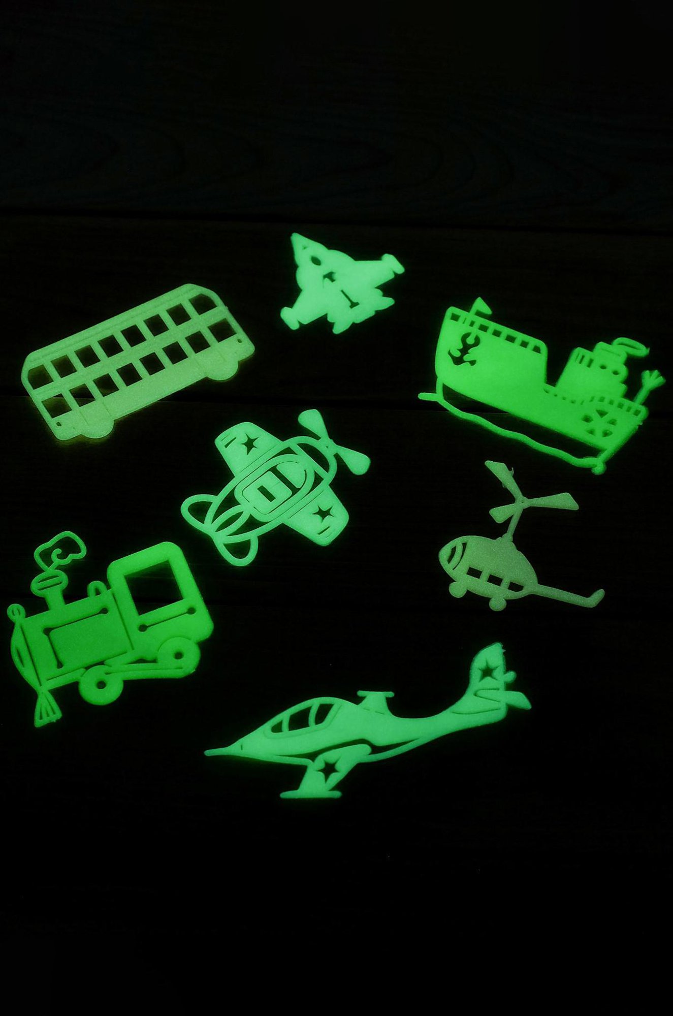 Развивающий игровой набор со светящимися наклейками Светящийся транспорт IQ-ZABIAKA