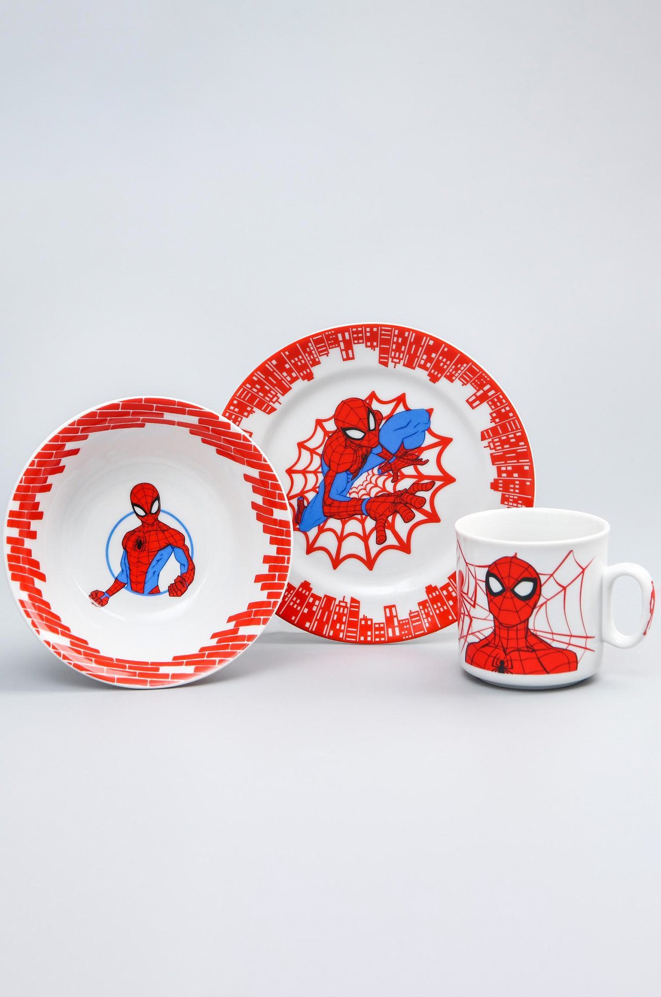 Набор детской посуды в подарочной коробке Человек-паук Marvel