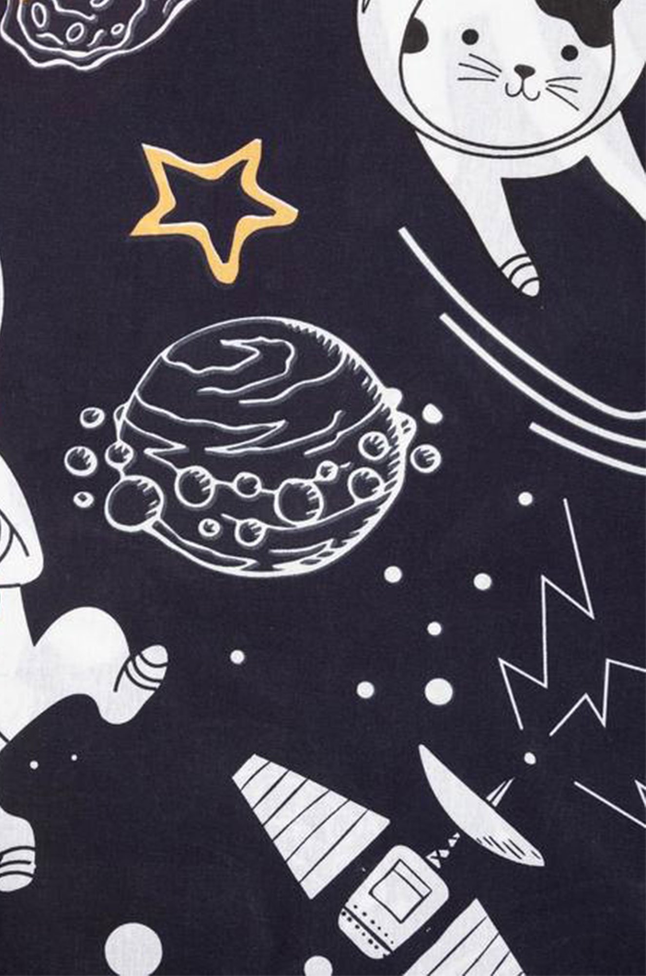 Детское постельное белье из бязи, 1,5 сп, наволочка 50*70, светится в темноте Этель