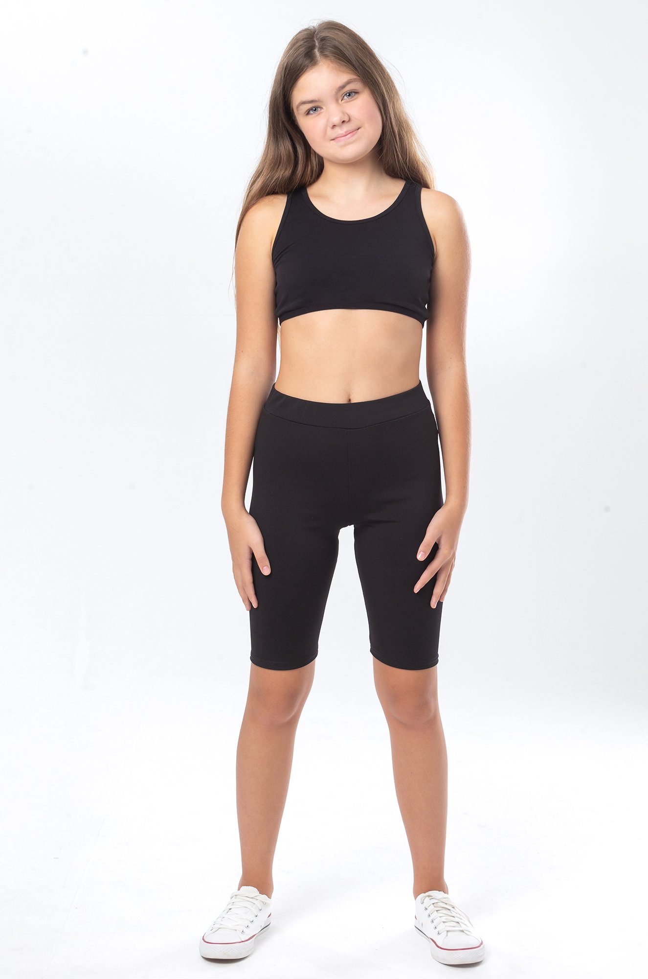 Майка-топ для девочки Bonito 6678071 черный купить оптом в HappyWear.ru