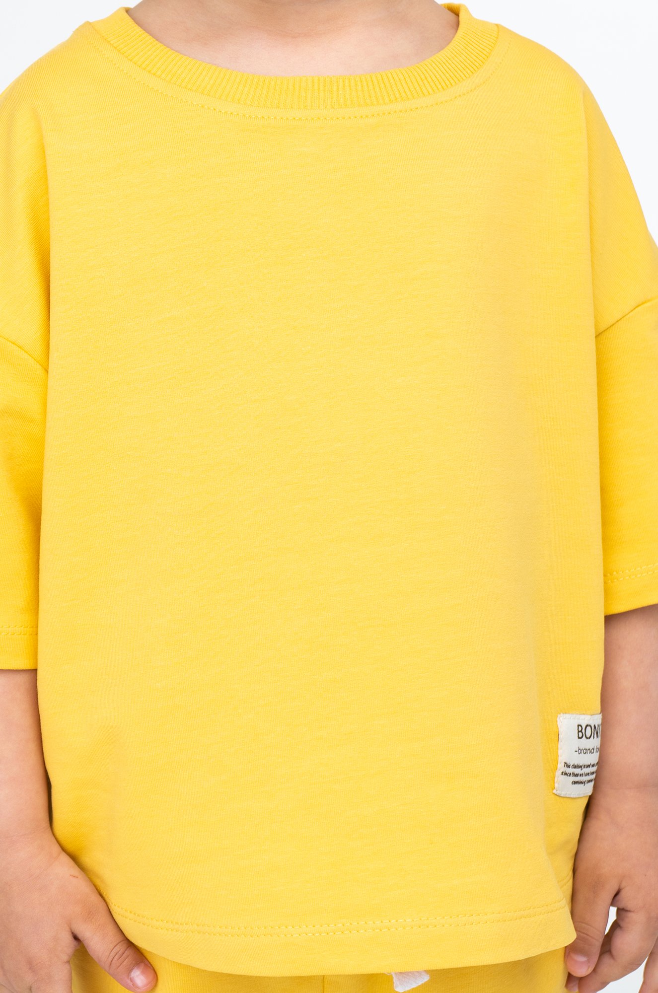 Костюм оверсайз из футера двухнитки для девочки Bonito