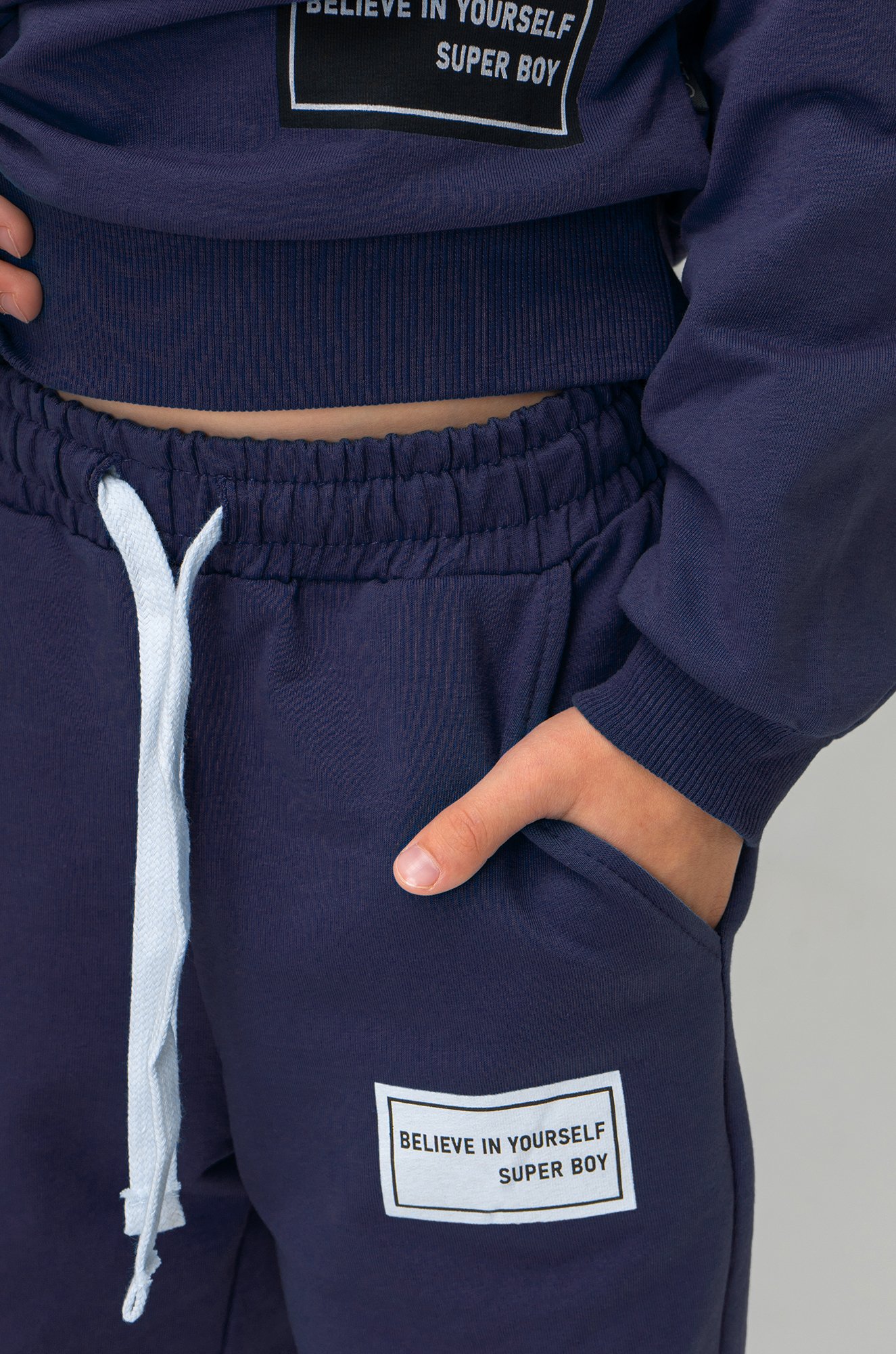 Костюм для мальчика из футера двухнитки Bonito