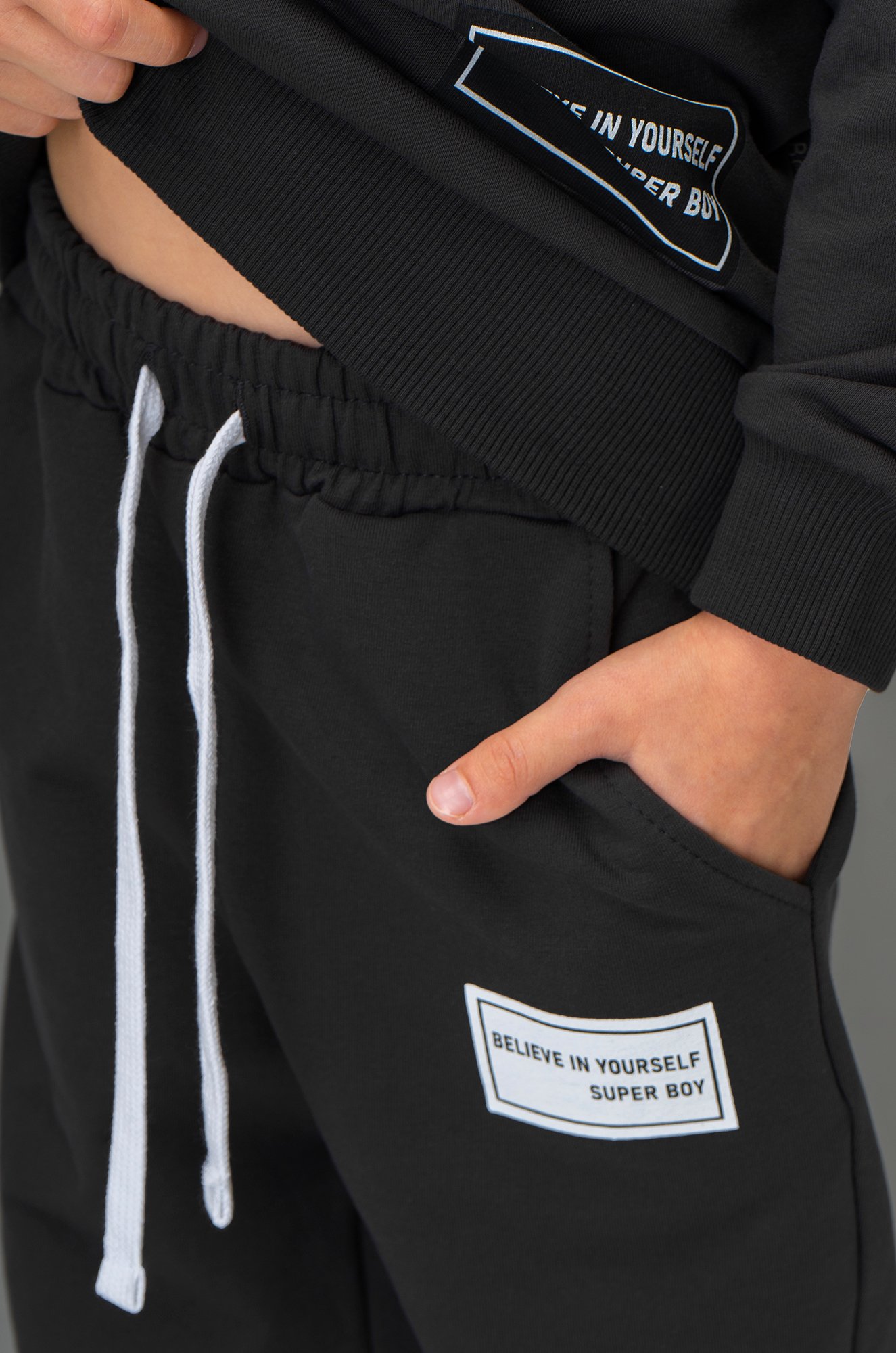 Костюм для мальчика из футера двухнитки Bonito