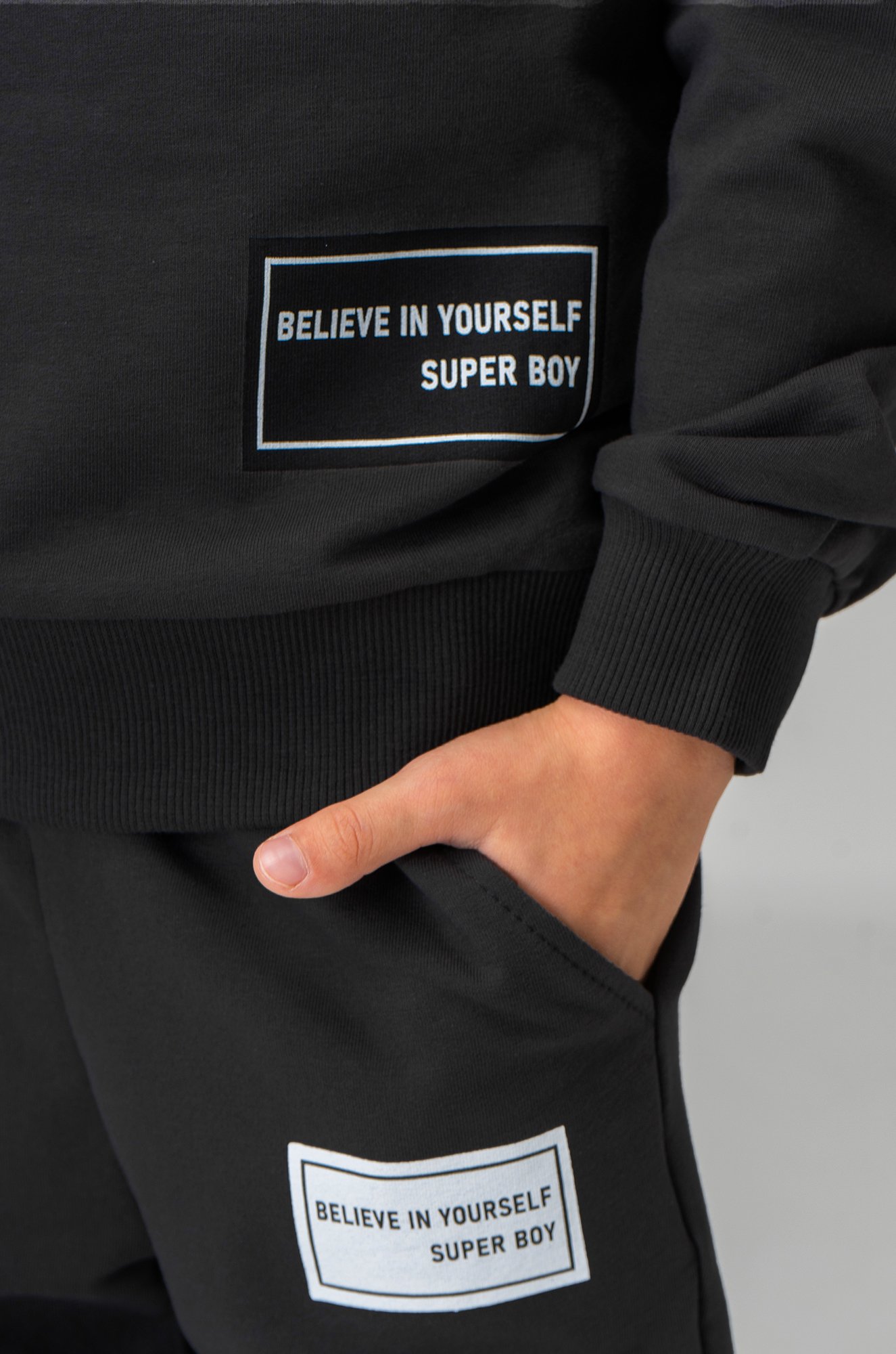 Костюм для мальчика из футера двухнитки Bonito