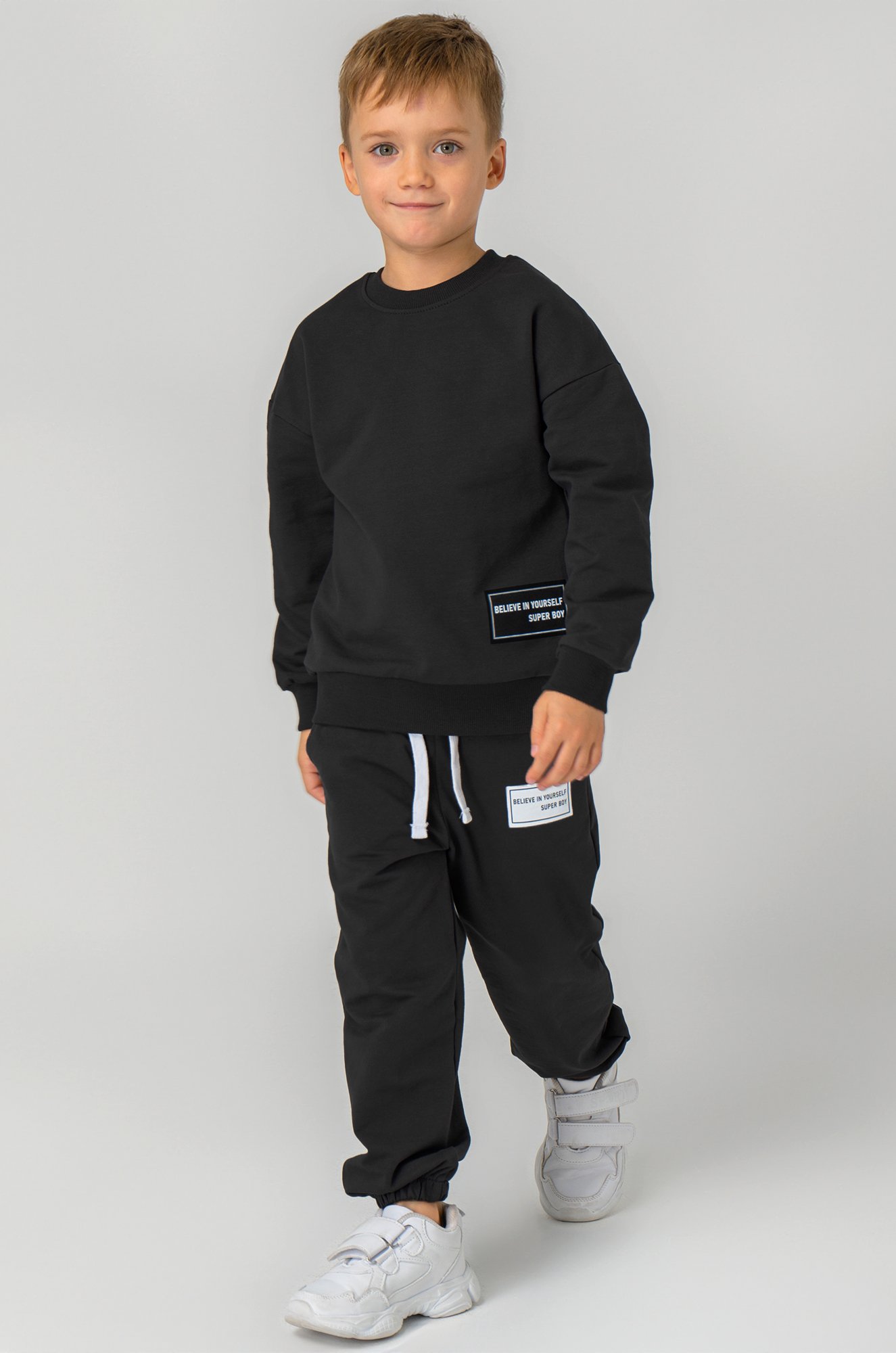 Костюм для мальчика из футера двухнитки Bonito