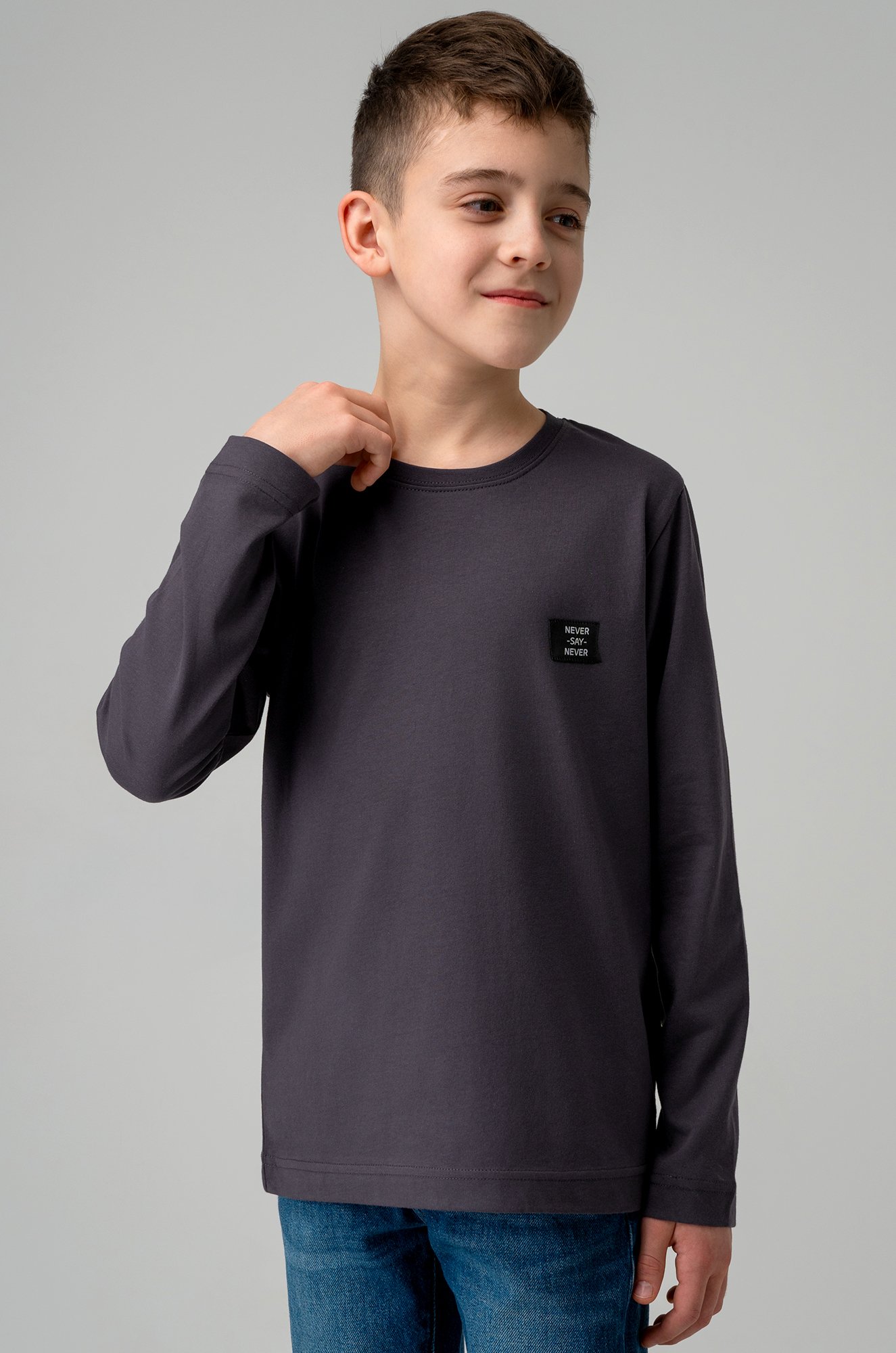 Хлопковый лонгслив для мальчика Bonito