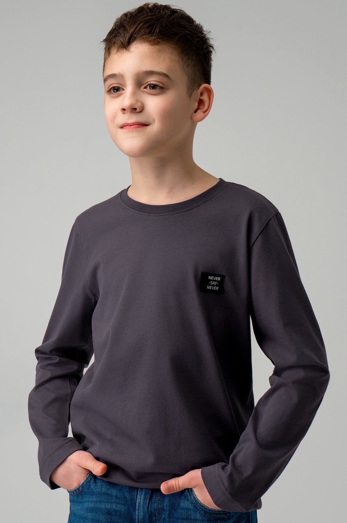 Хлопковый лонгслив для мальчика Bonito