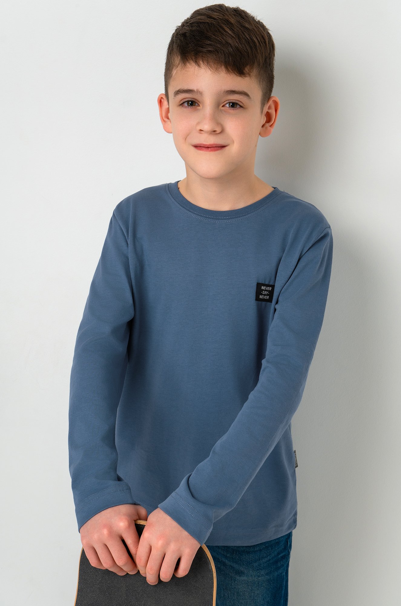 Хлопковый лонгслив для мальчика Bonito