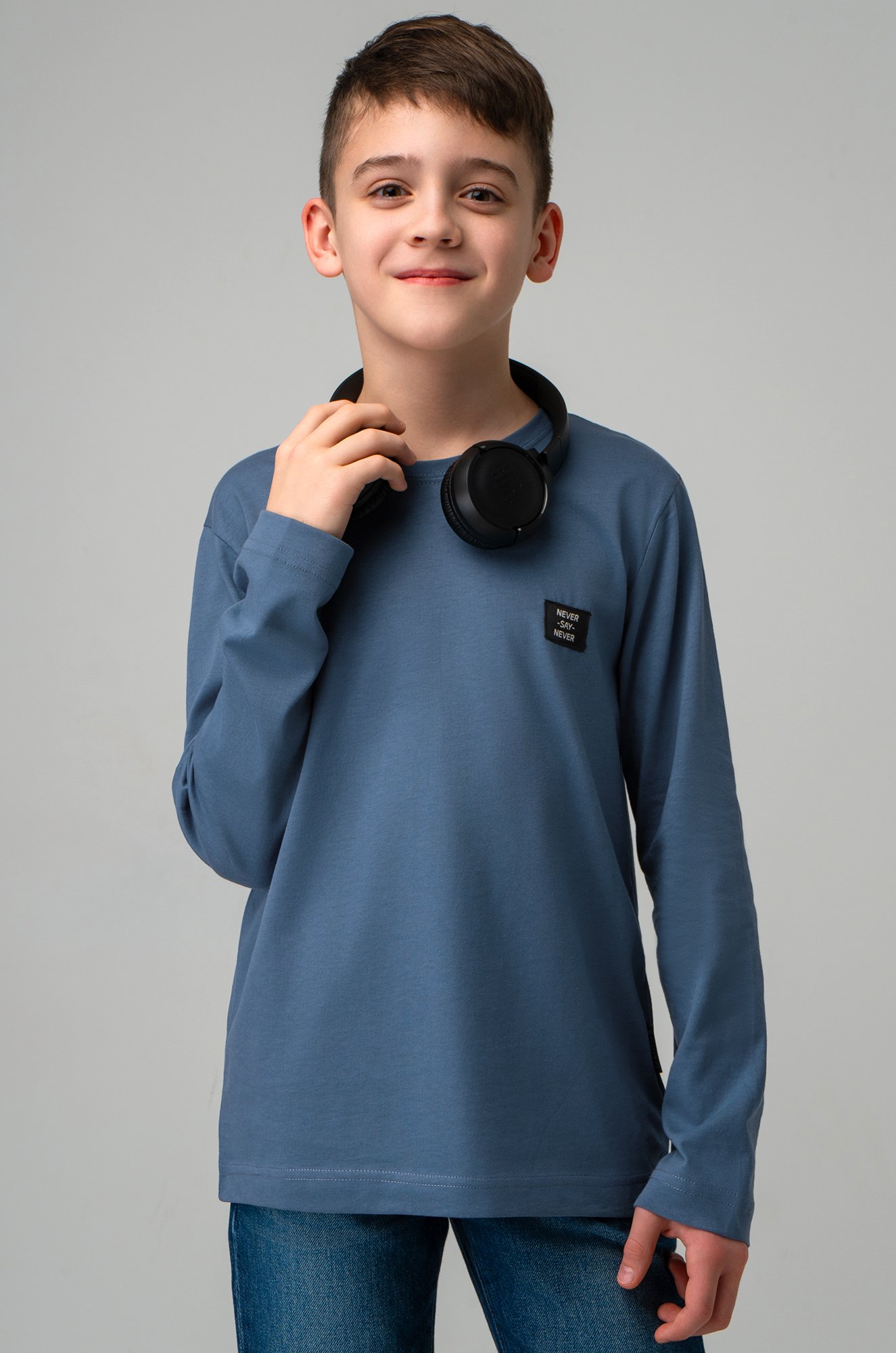 Хлопковый лонгслив для мальчика Bonito