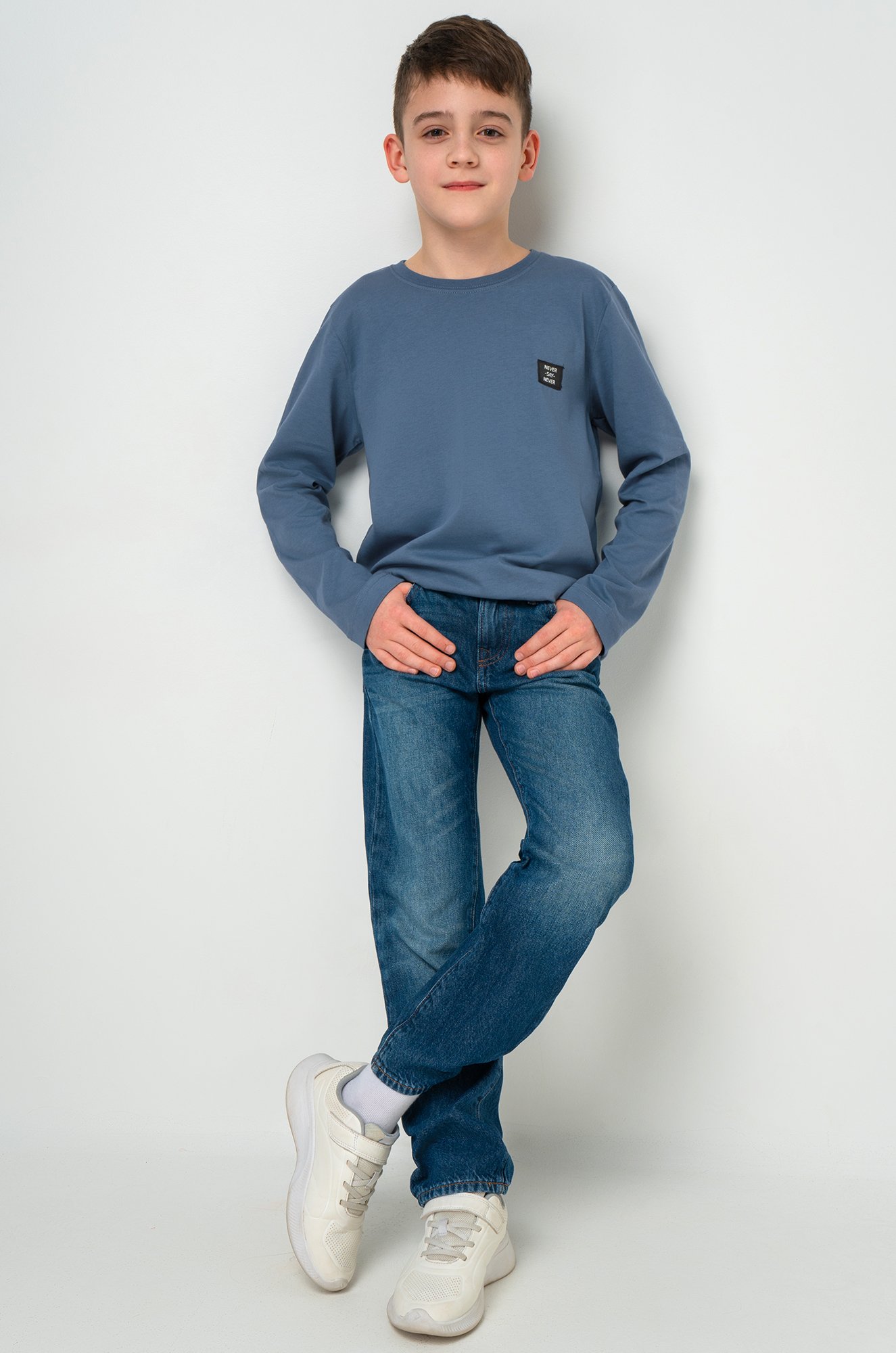 Хлопковый лонгслив для мальчика Bonito