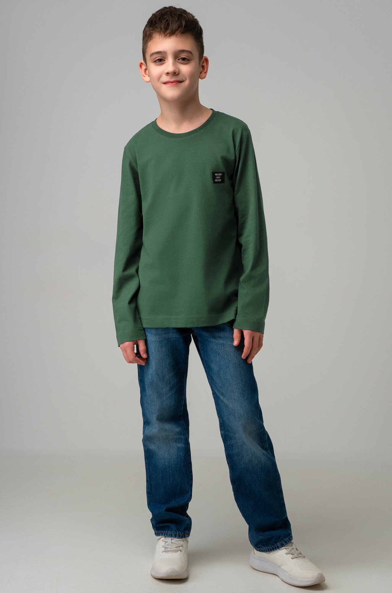 Хлопковый лонгслив для мальчика Bonito