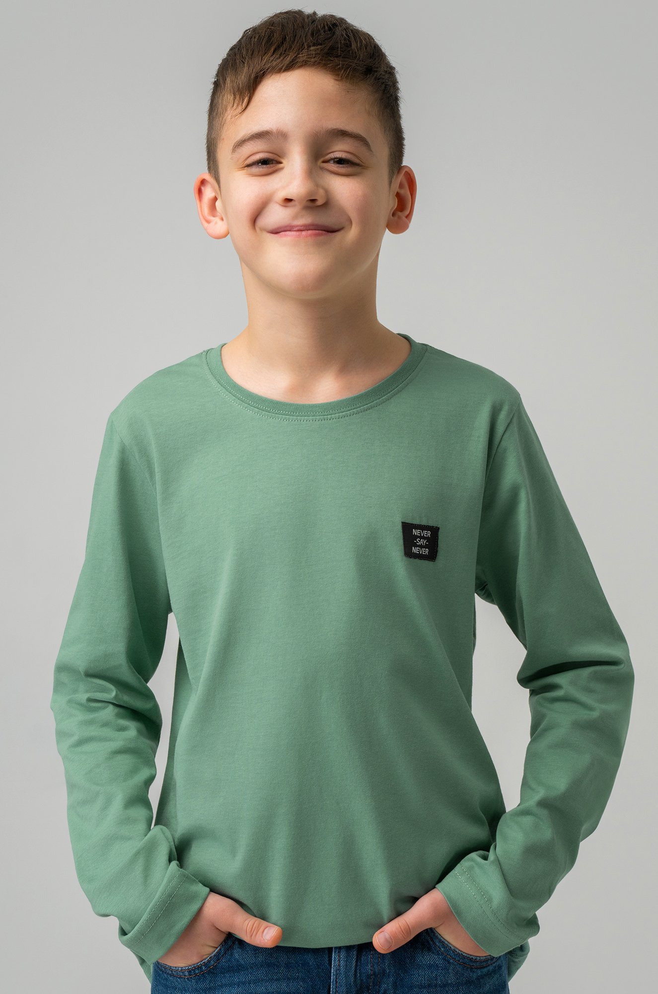 Хлопковый лонгслив для мальчика Bonito