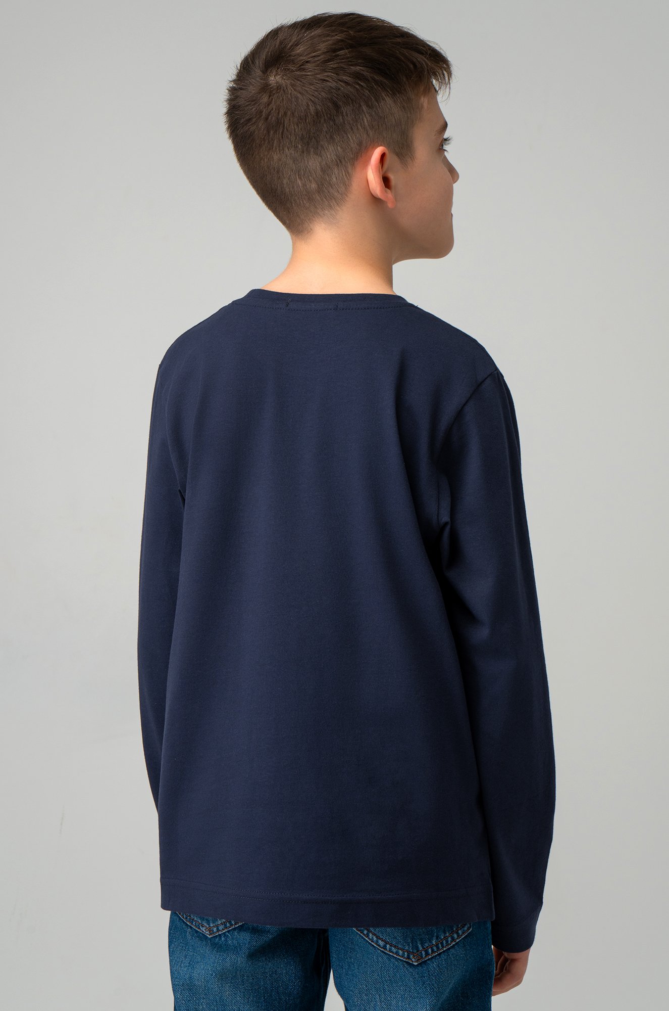 Хлопковый лонгслив для мальчика Bonito